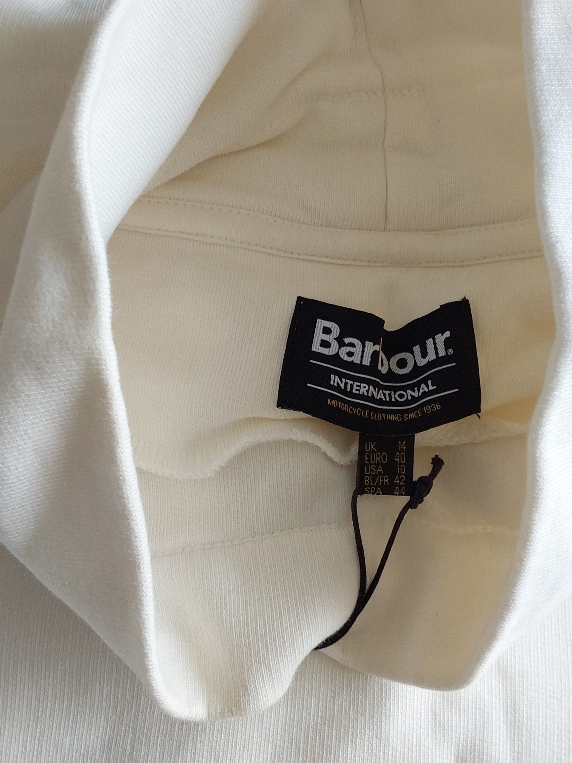 Barbour International Women's Cream Sweatshirt UK 14 Large BNWT image 6