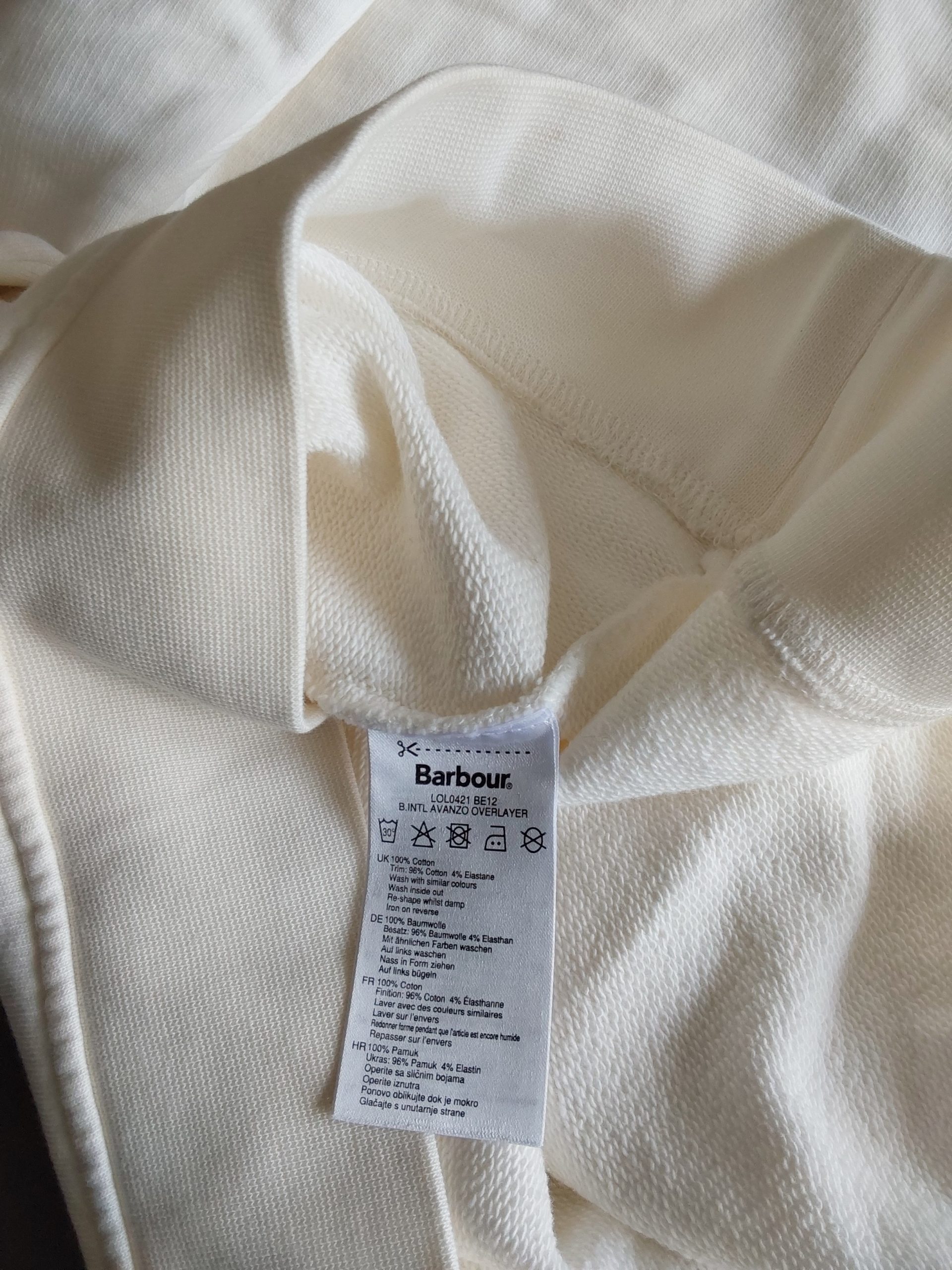 Barbour International Women's Cream Sweatshirt UK 14 Large BNWT image 10