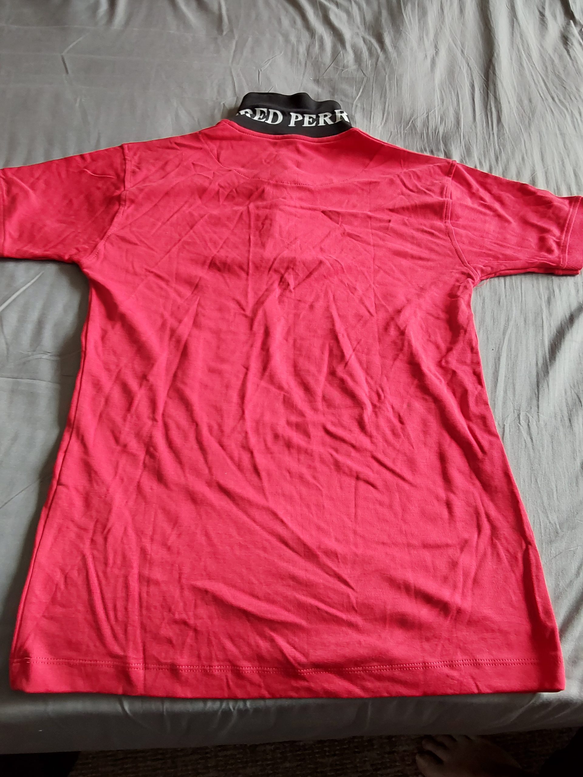 Fred Perry Red Cotton Polo Shirt Medium Men's BNWT Casual Smart Tennis image 5
