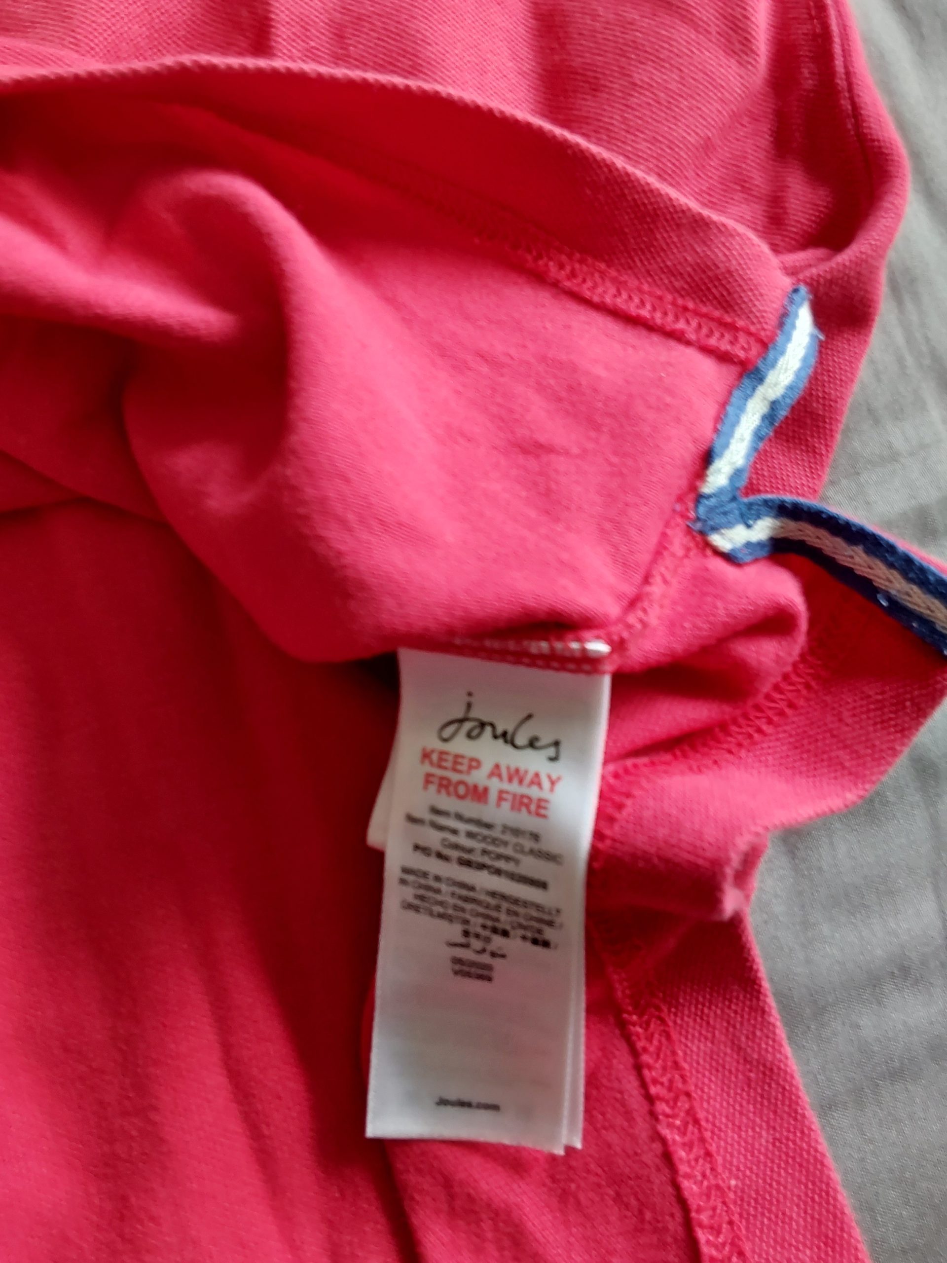 Joules Red Woody Polo Medium Classic Fit Cotton Polo Shirt image 5