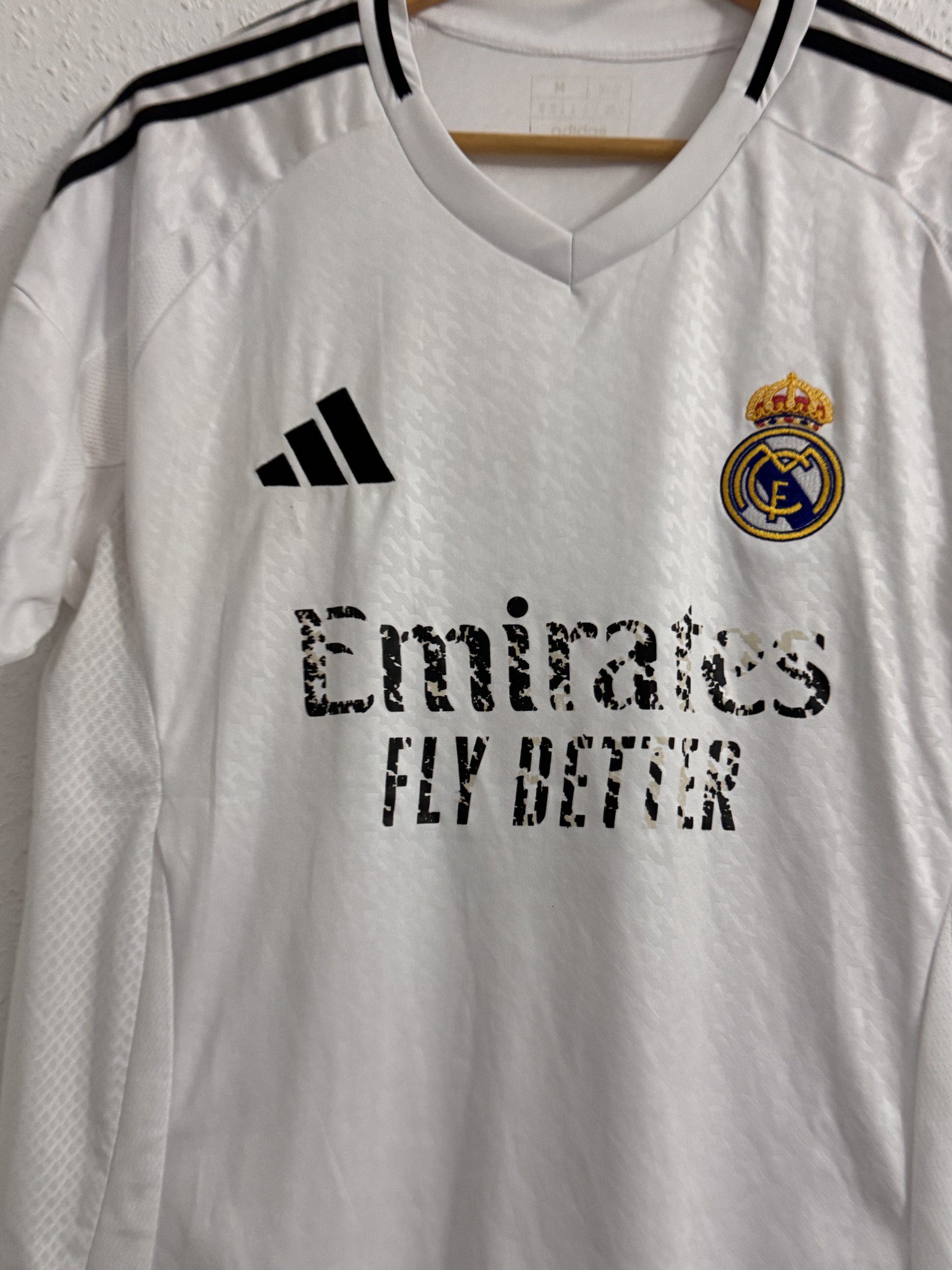 Adidas Real Madrid White Football Shirt Medium - 3038 image 2