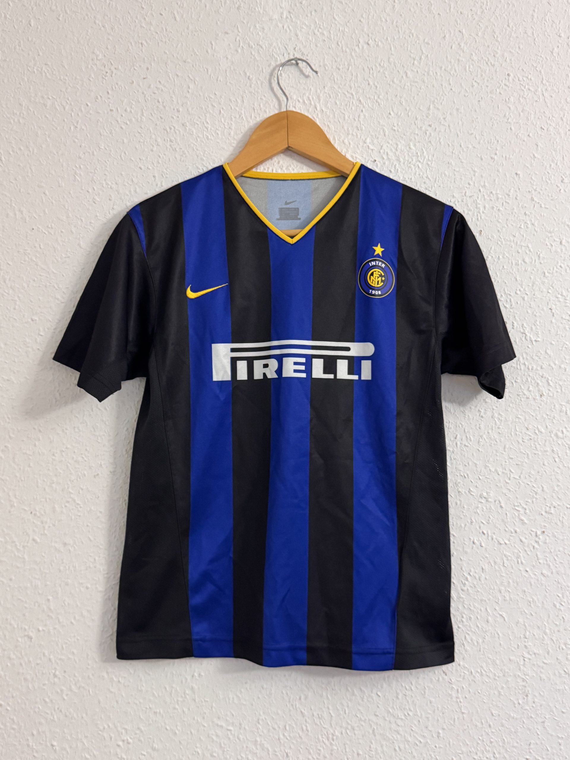 Nike Men's Blue & Black Inter Milan Football Jersey Large 3037