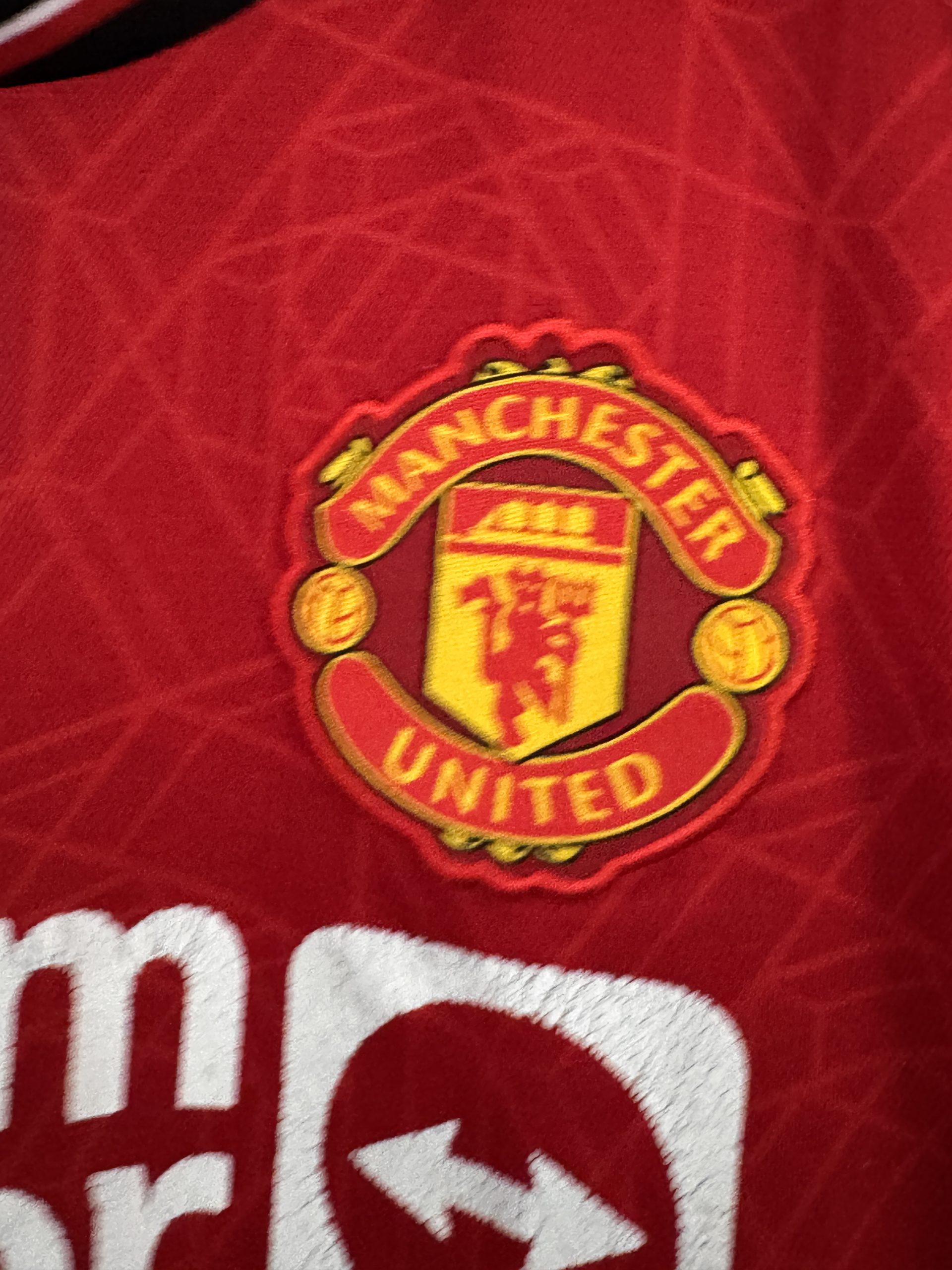 Adidas Men's Red Manchester United Football Jersey Large 3035 image 4
