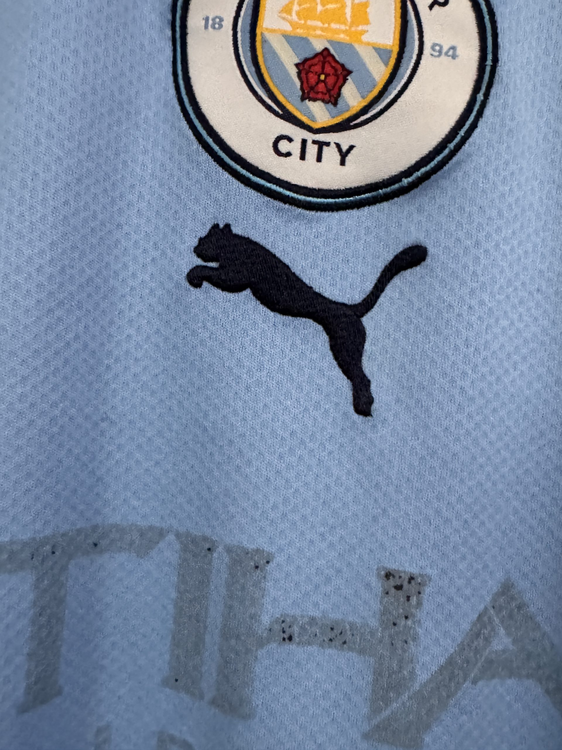 Puma Men's Blue Manchester City Football Jersey Medium 3033 image 7