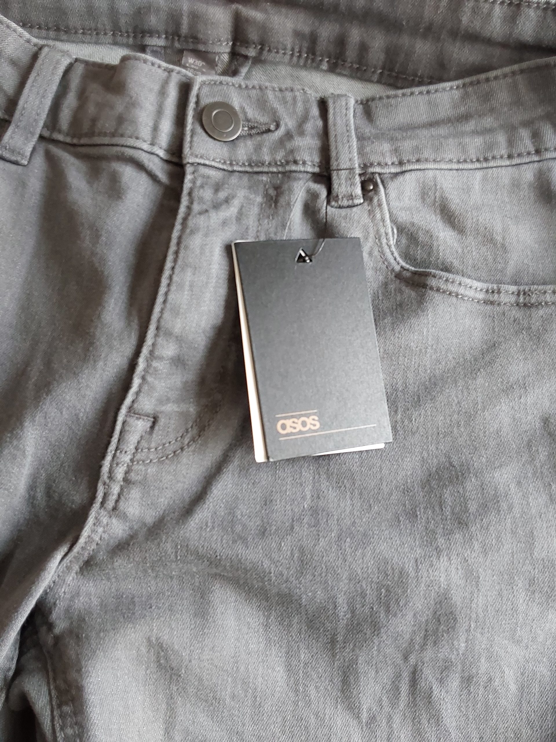 ASOS Men's Grey Slim Fit Jeans 30 Waist 30 Leg New With Tags image 2