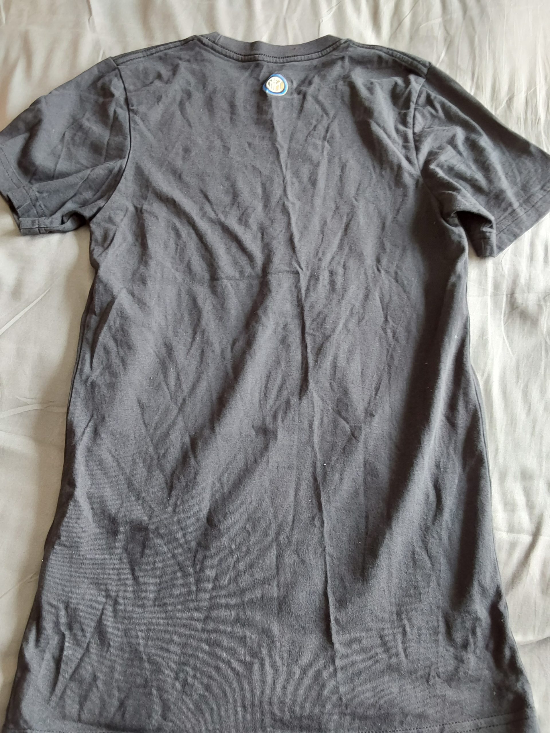 Nike Black Slim Fit Inter Milan T-Shirt Small Cotton Football Soccer image 4