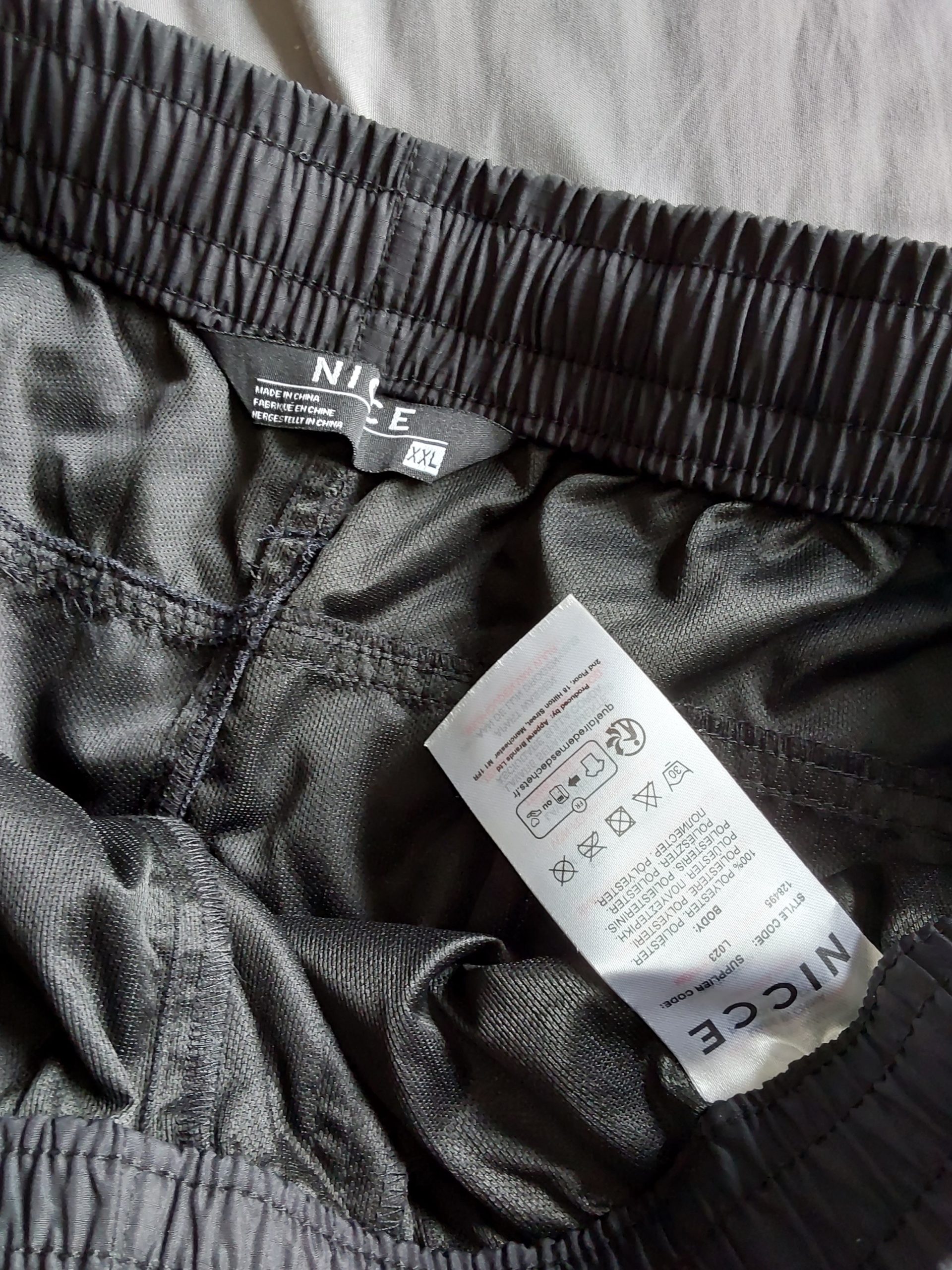 Nicce Men's Grey Cargo Trousers XL Zip Pockets BNWT RRP £79.99 image 4