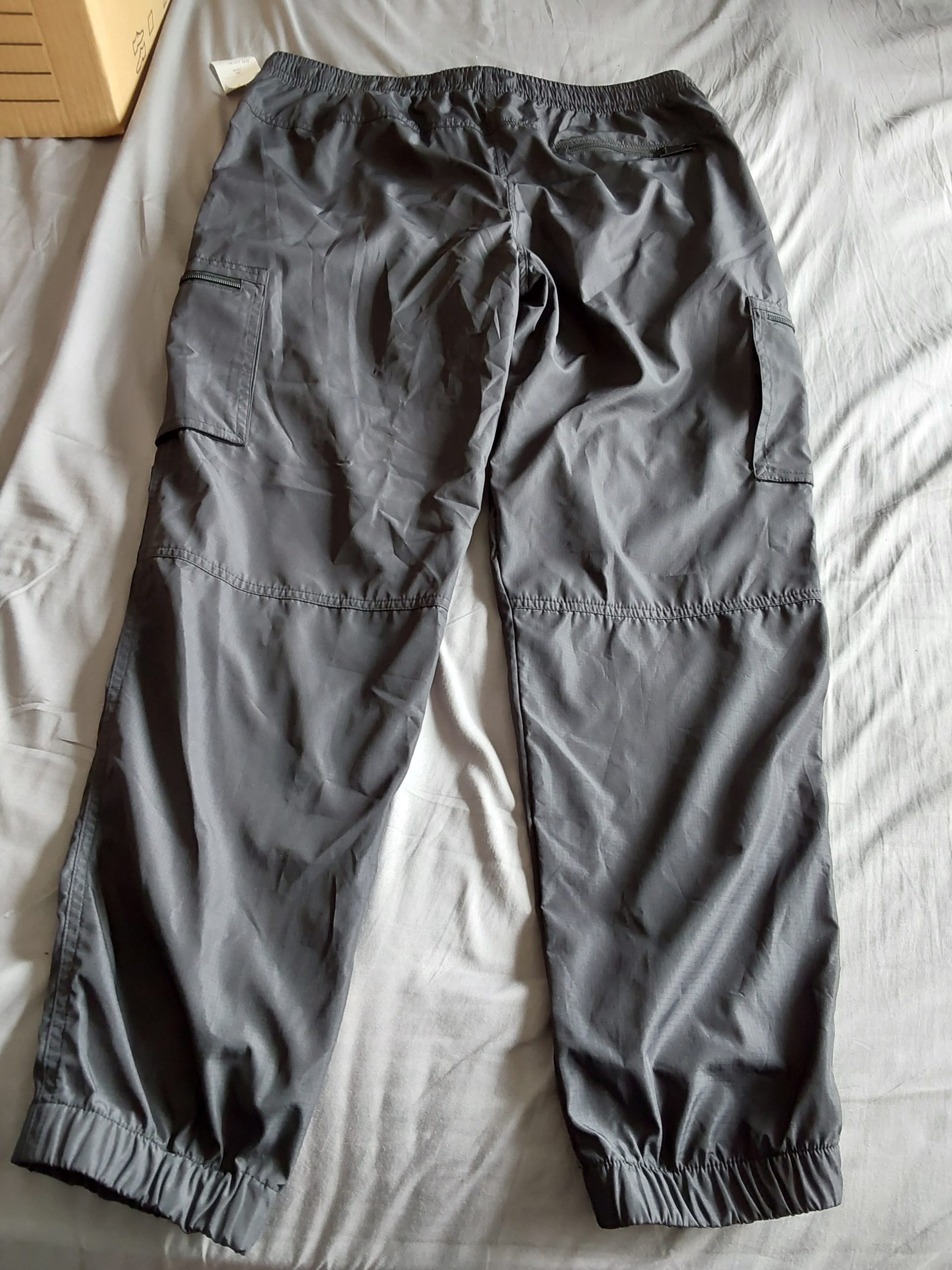 Nicce Men's Grey Cargo Trousers XL Zip Pockets BNWT RRP £79.99 image 6