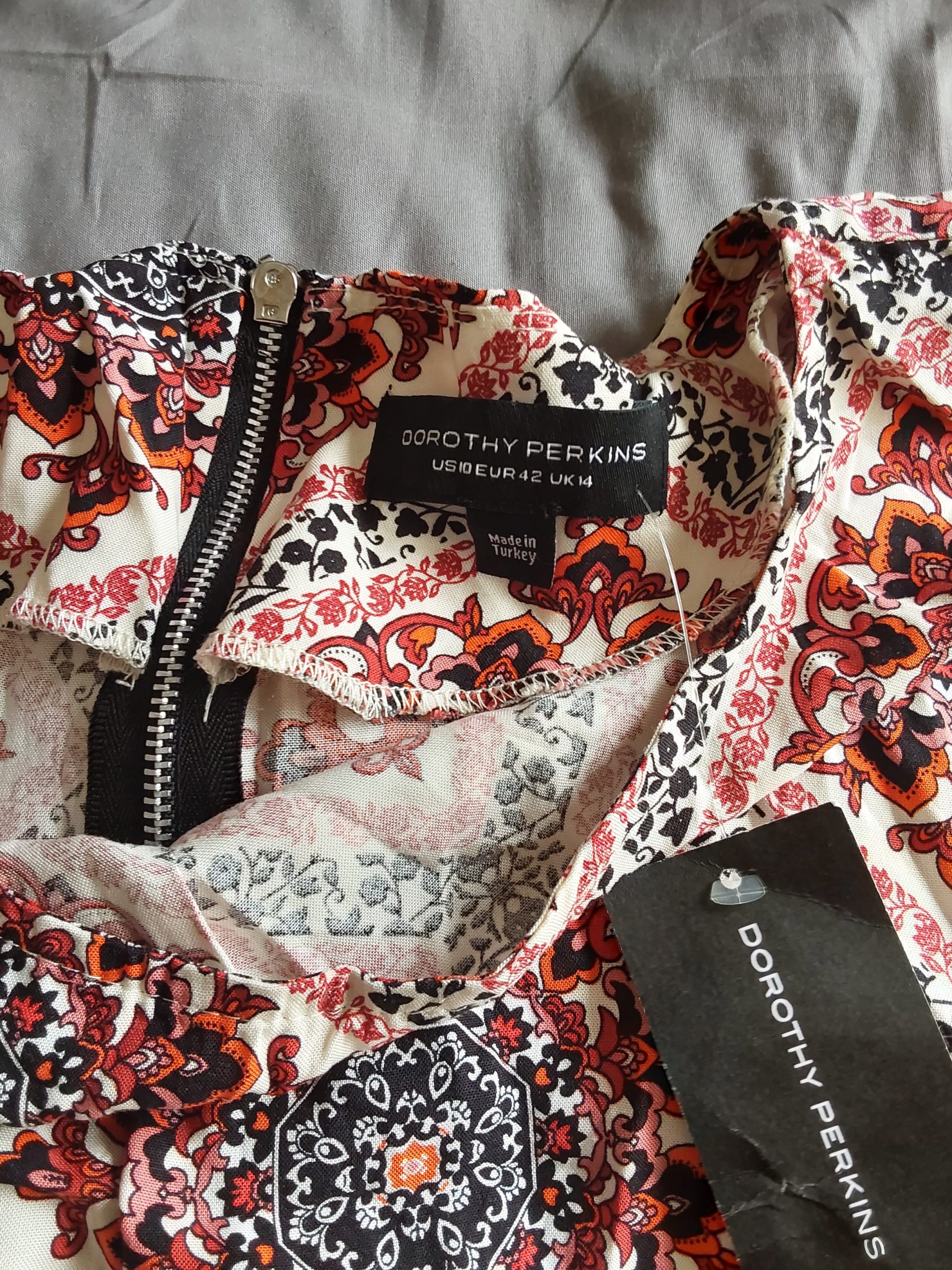 Dorothy Perkins Women's Multi Colour Patterned Top UK 14 BNWT image 4