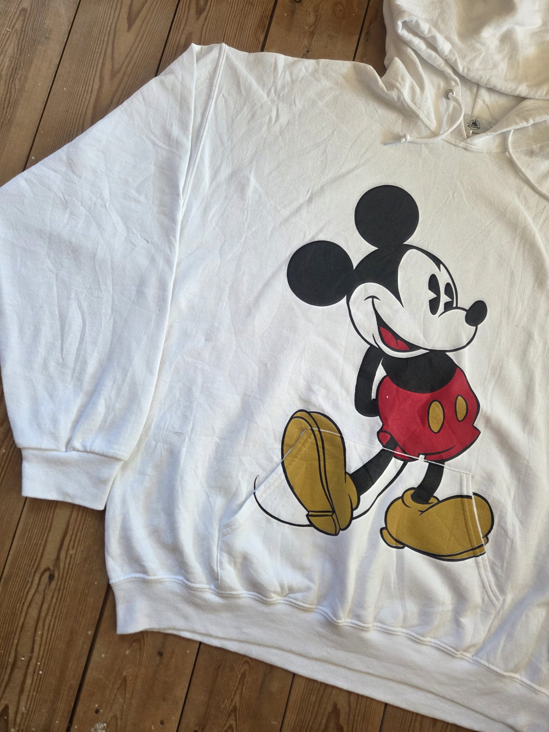 Official Disney Mickey Mouse White Graphic Pullover Hoodie Unisex Size 2XL image 9