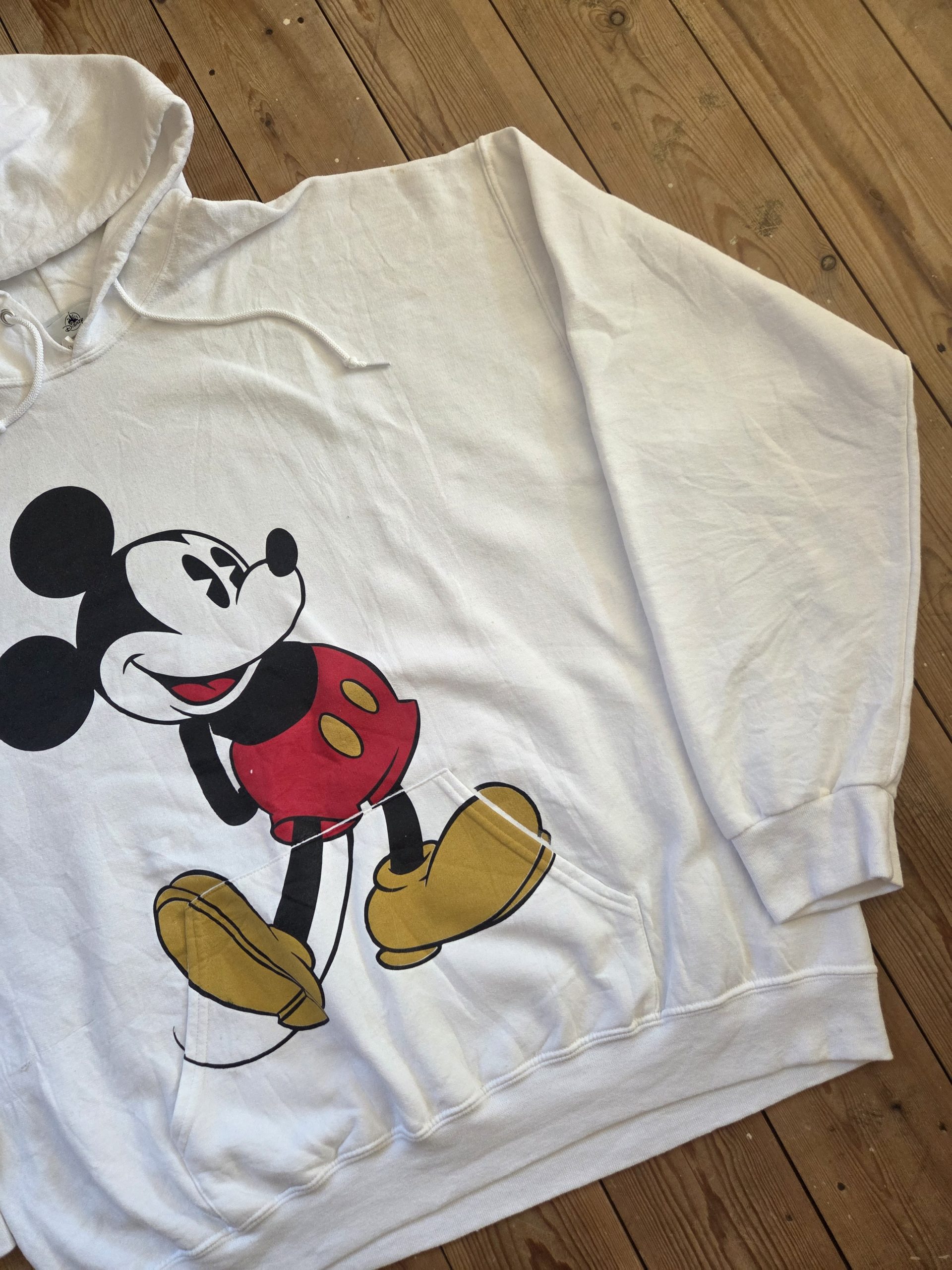 Official Disney Mickey Mouse White Graphic Pullover Hoodie Unisex Size 2XL image 10