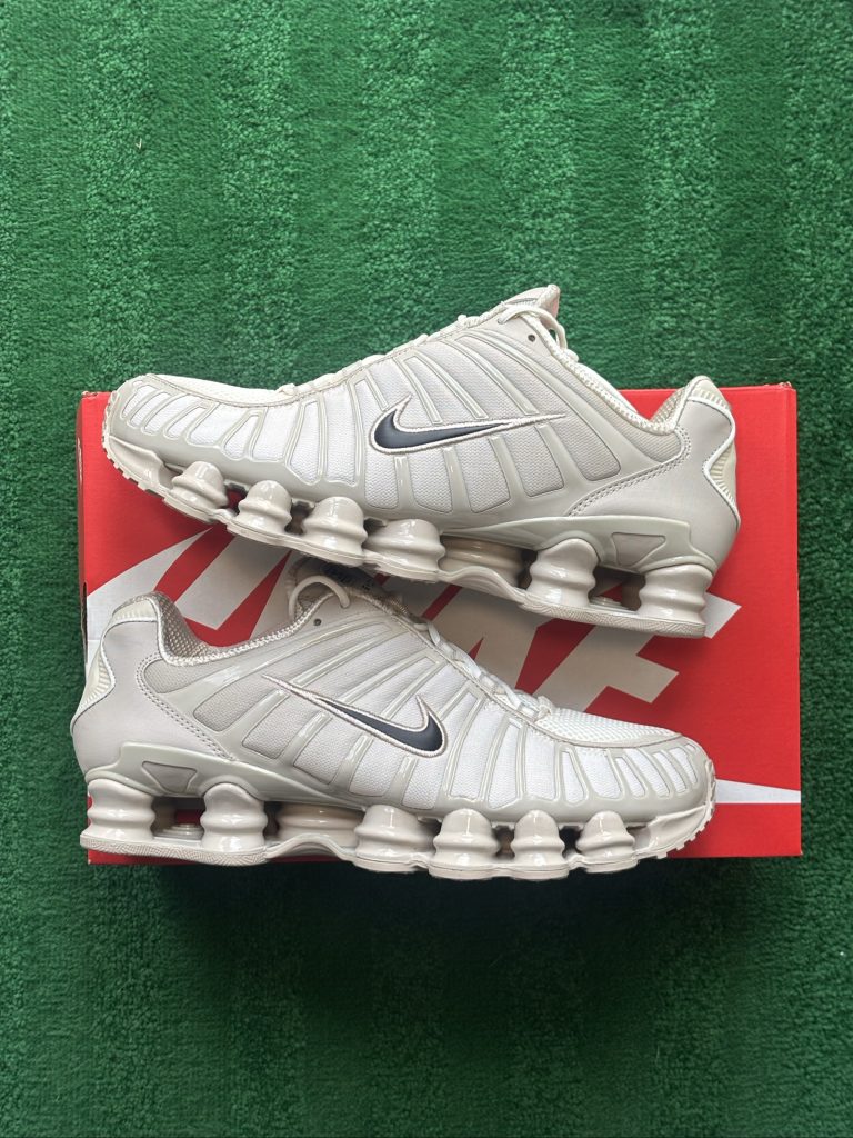 UK 9.5 Nike Shox TL | Cream Sail Black AV3595-201 | New