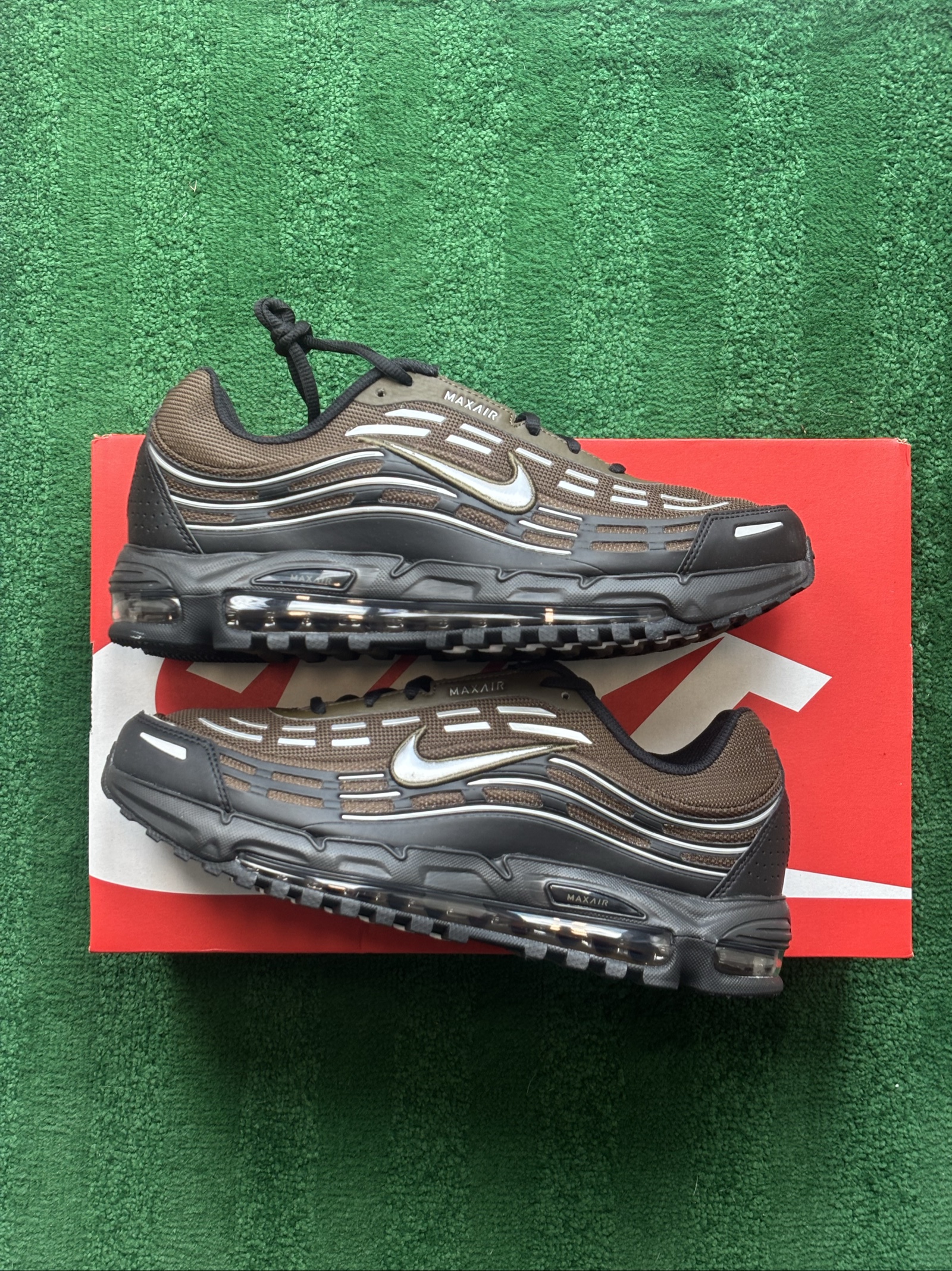 UK 10 Nike Air Max TL 2.5 | Dark Hazel Black Summit White Silver IQ0297-212 New