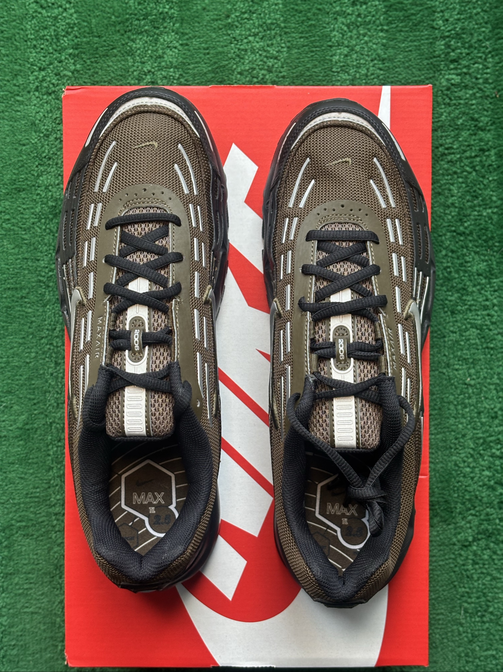 UK 10 Nike Air Max TL 2.5 | Dark Hazel Black Summit White Silver IQ0297-212 New image 3