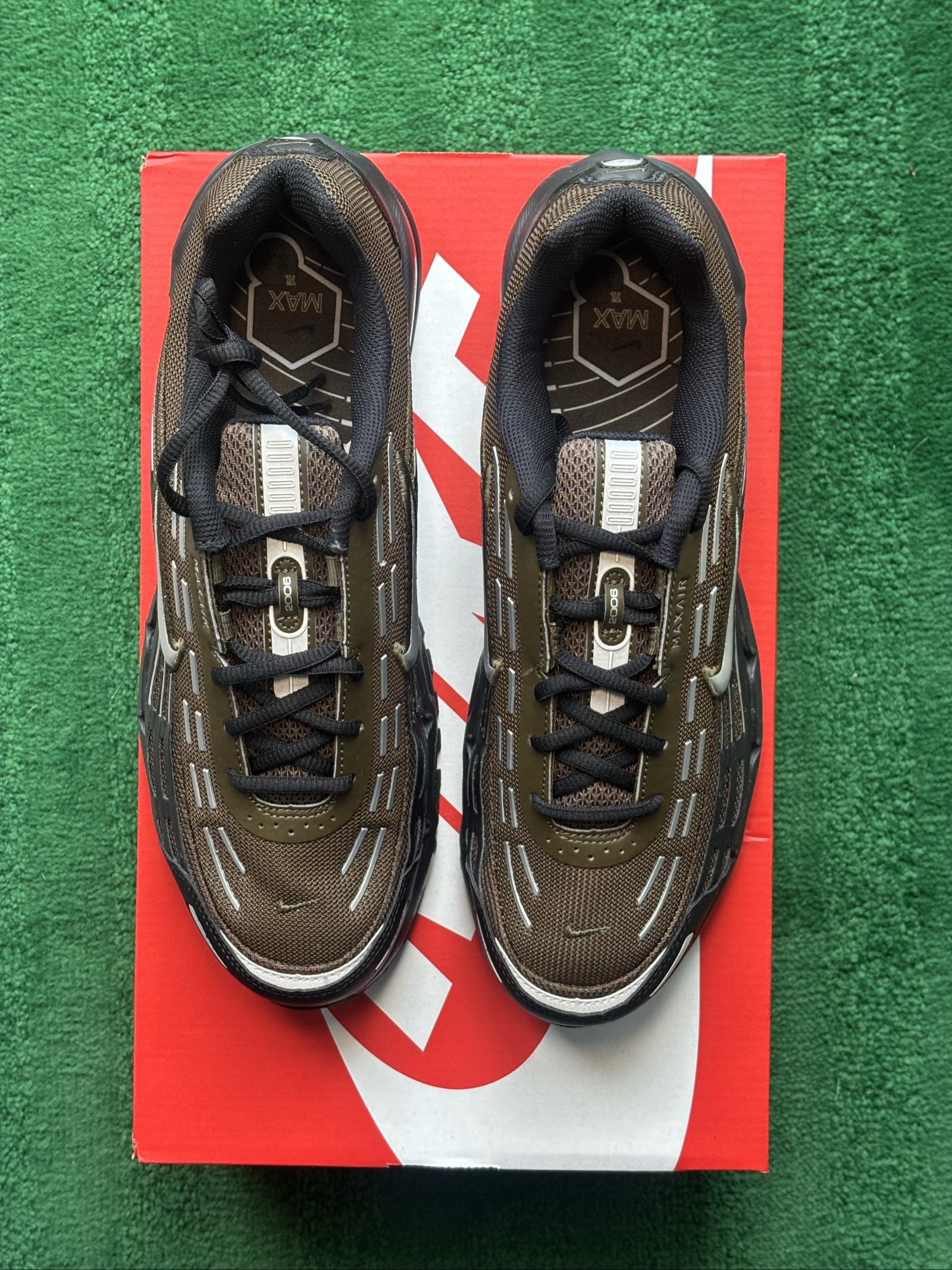 UK 10 Nike Air Max TL 2.5 | Dark Hazel Black Summit White Silver IQ0297-212 New image 4