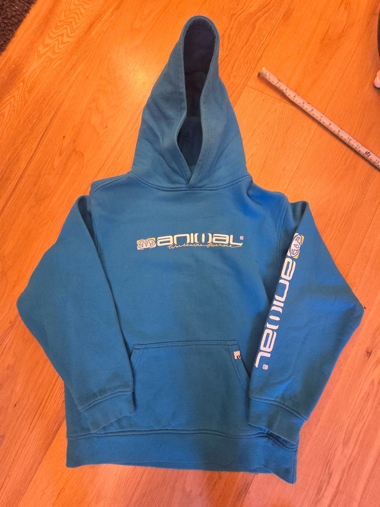 Animal Boys Blue Hoodie Medium 11-12 Years