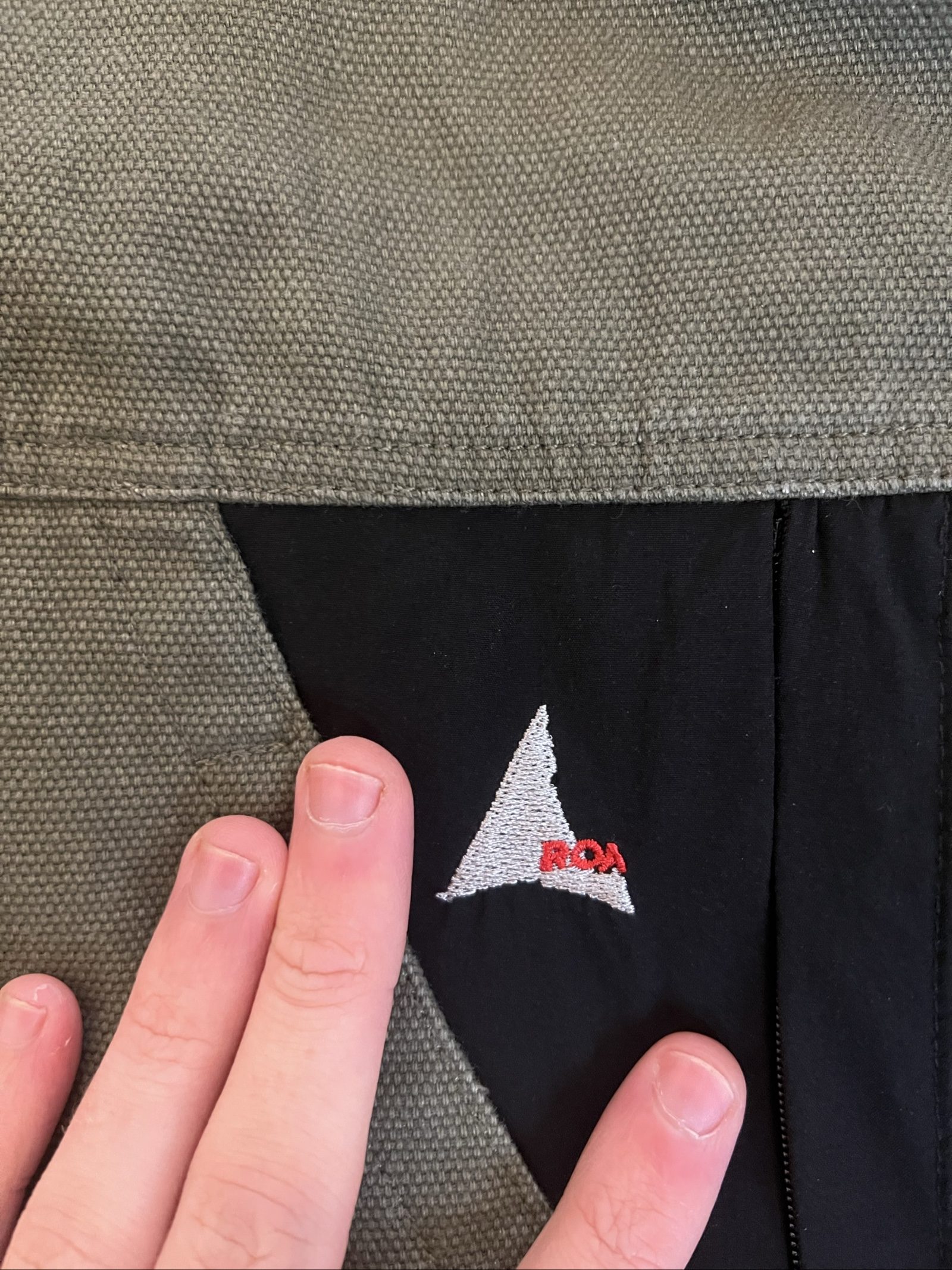 ROA Olive military canvas jacket image 3