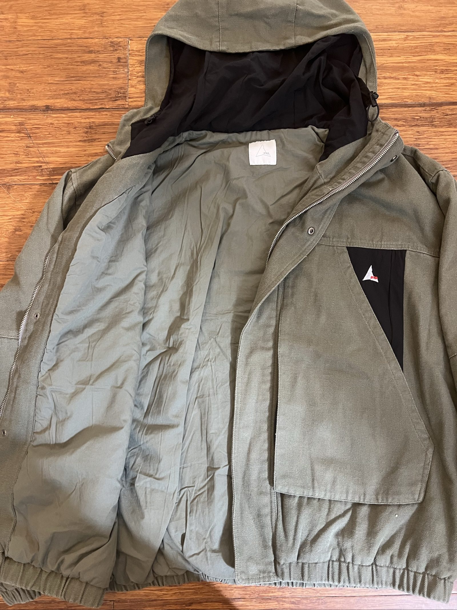 ROA Olive military canvas jacket image 5