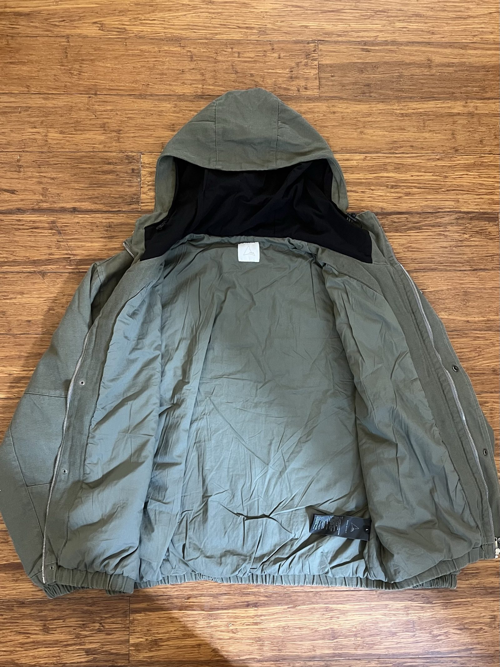 ROA Olive military canvas jacket image 10