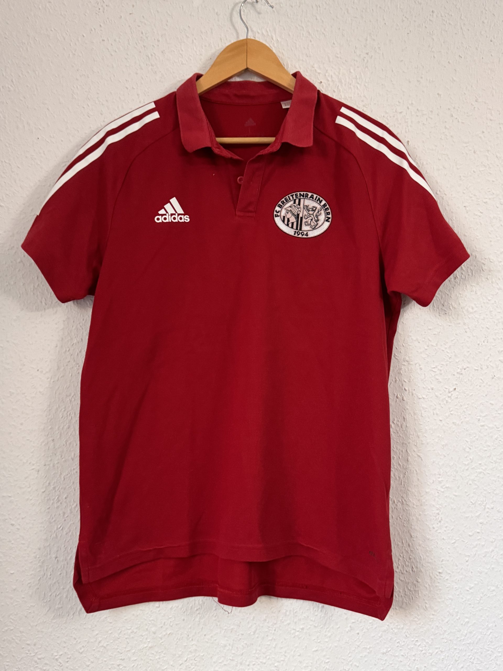 Adidas Men's Red FC Breitenrain Bern Polo Shirt Large 3032 image 2