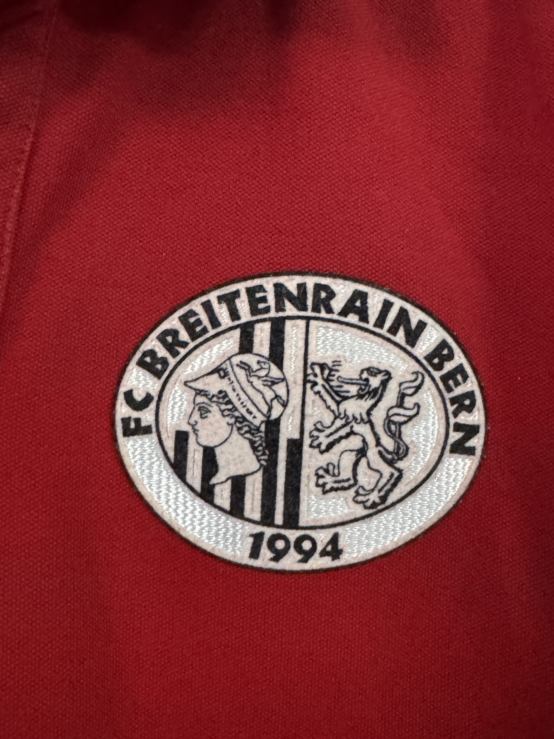 Adidas Men's Red FC Breitenrain Bern Polo Shirt Large 3032 image 5