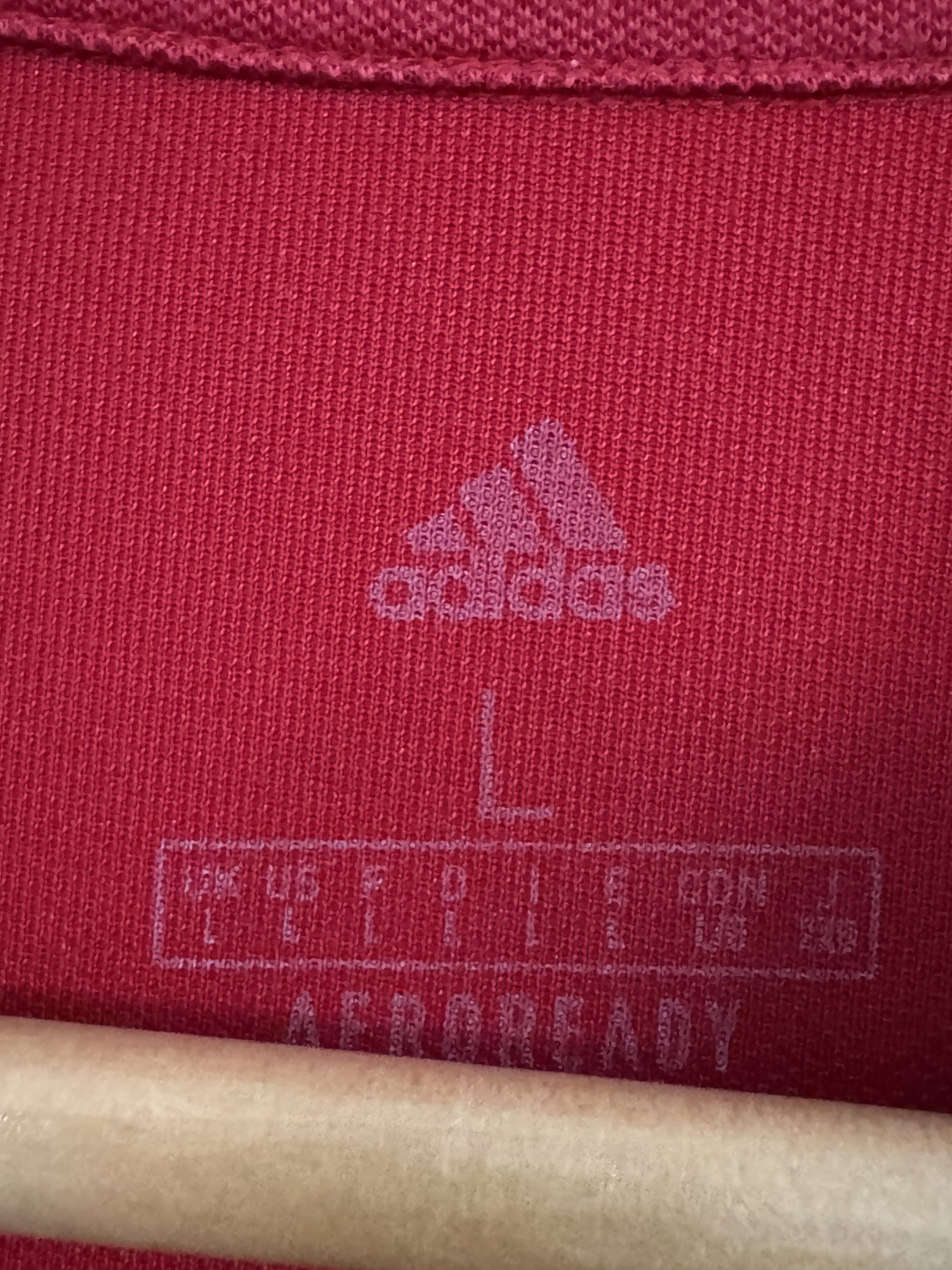 Adidas Men's Red FC Breitenrain Bern Polo Shirt Large 3032 image 8