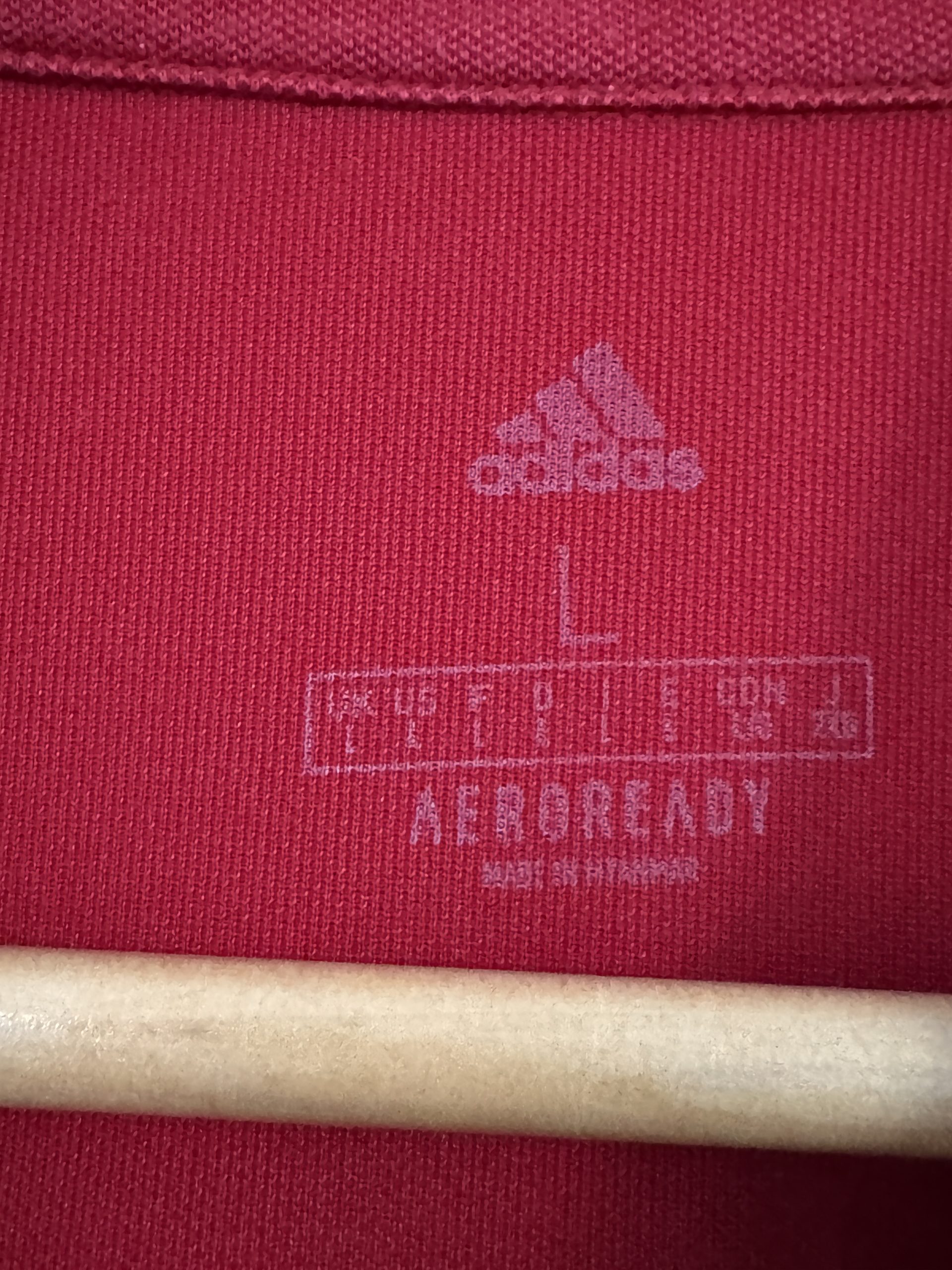 Adidas Men's Red FC Breitenrain Bern Polo Shirt Large 3032 image 9