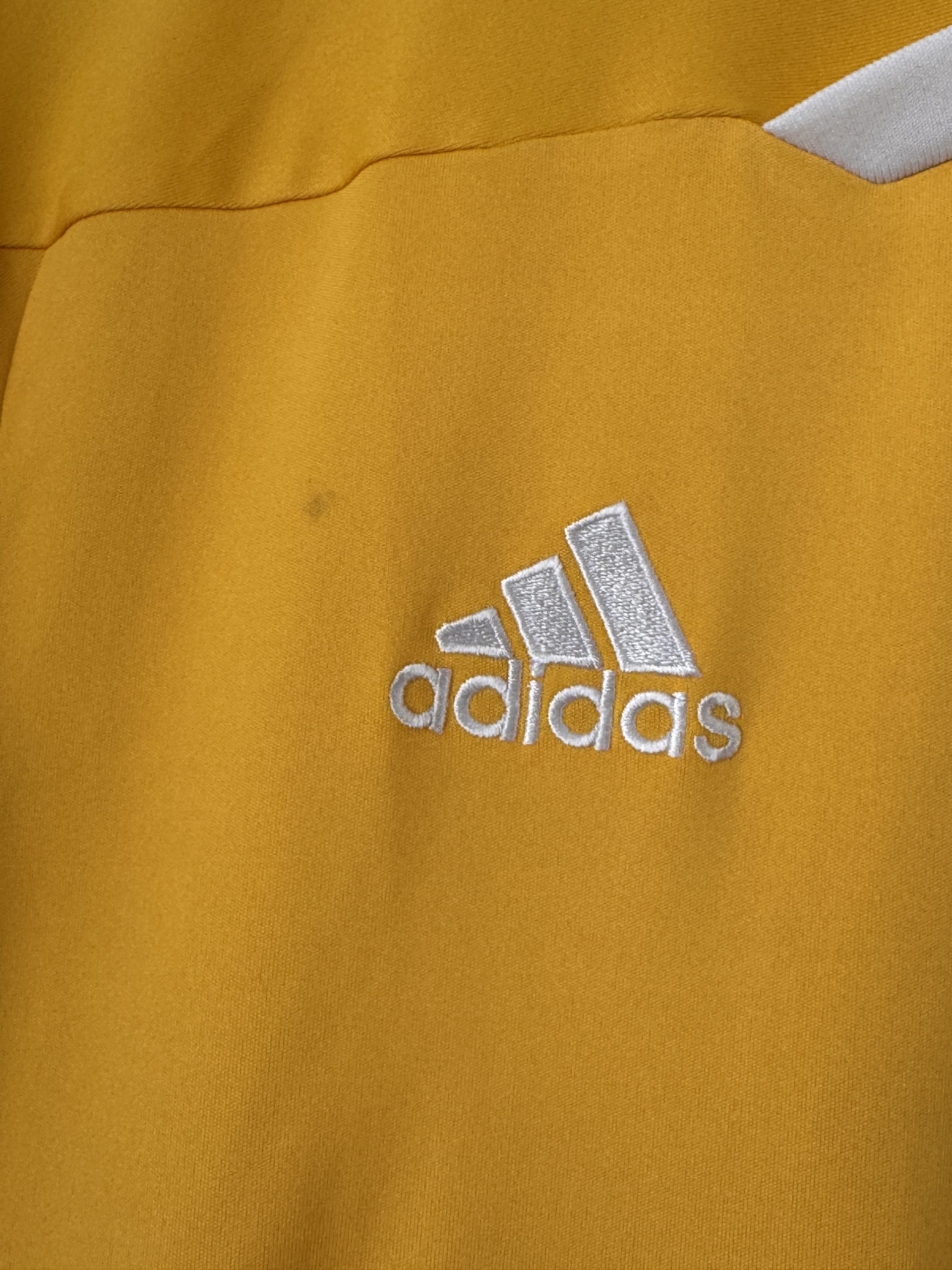Adidas Yellow UBS Logo Football Jersey Medium 3016 image 4