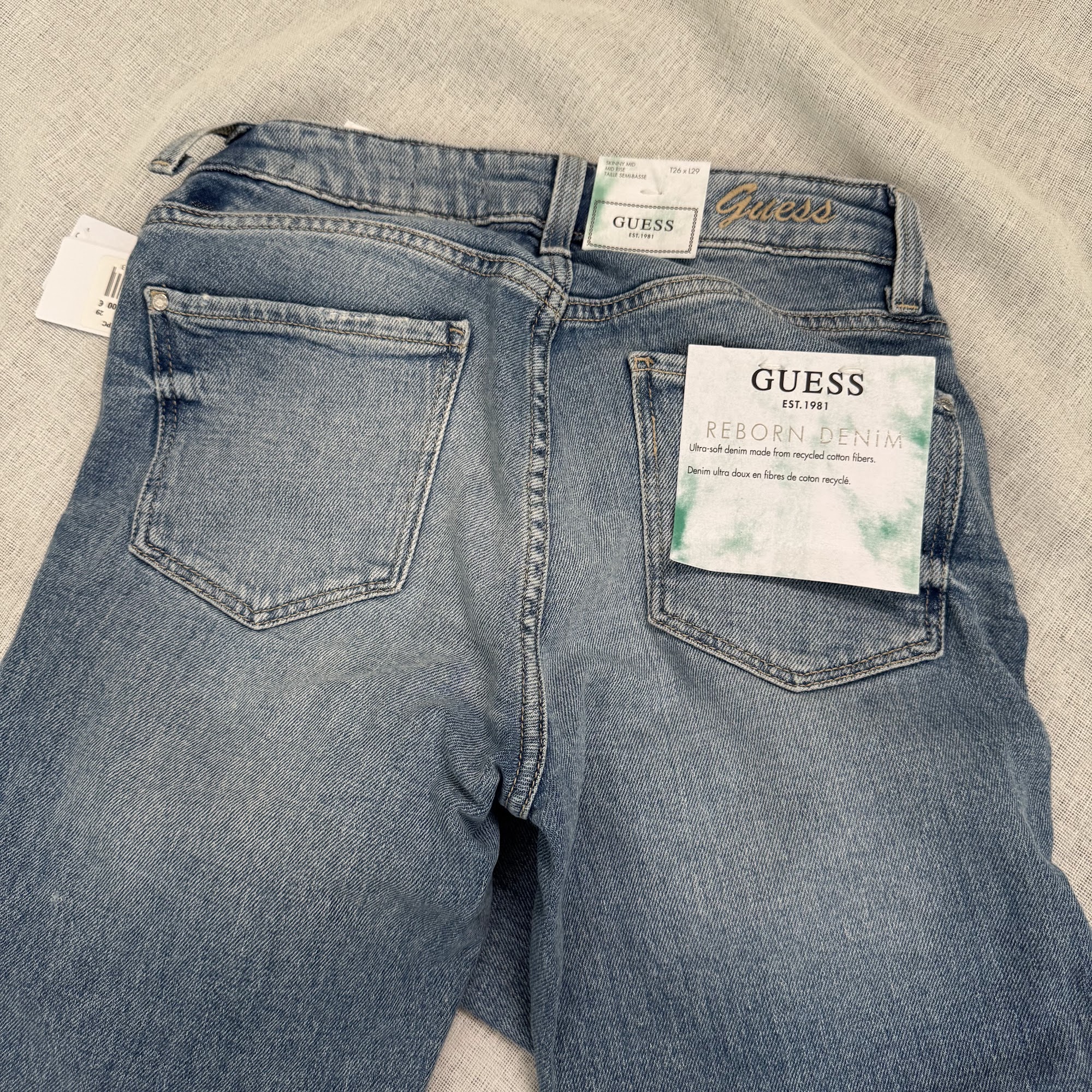 Vaqueros Guess Skinny Mid – Azul claro, 26 image 3