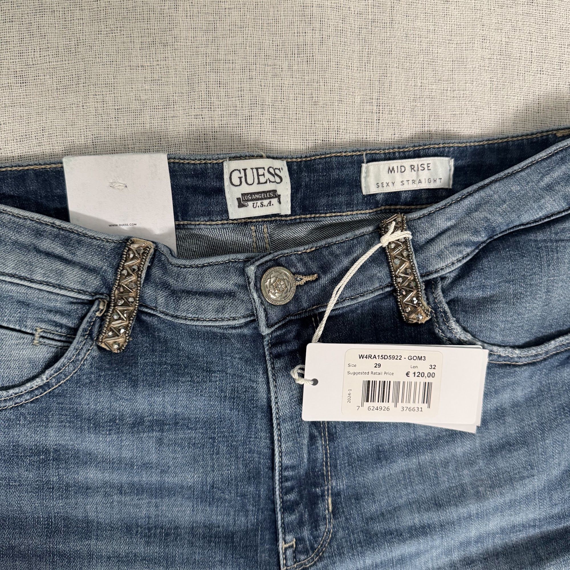 Vaqueros Guess Sexy Straight – Azul, 29 image 2