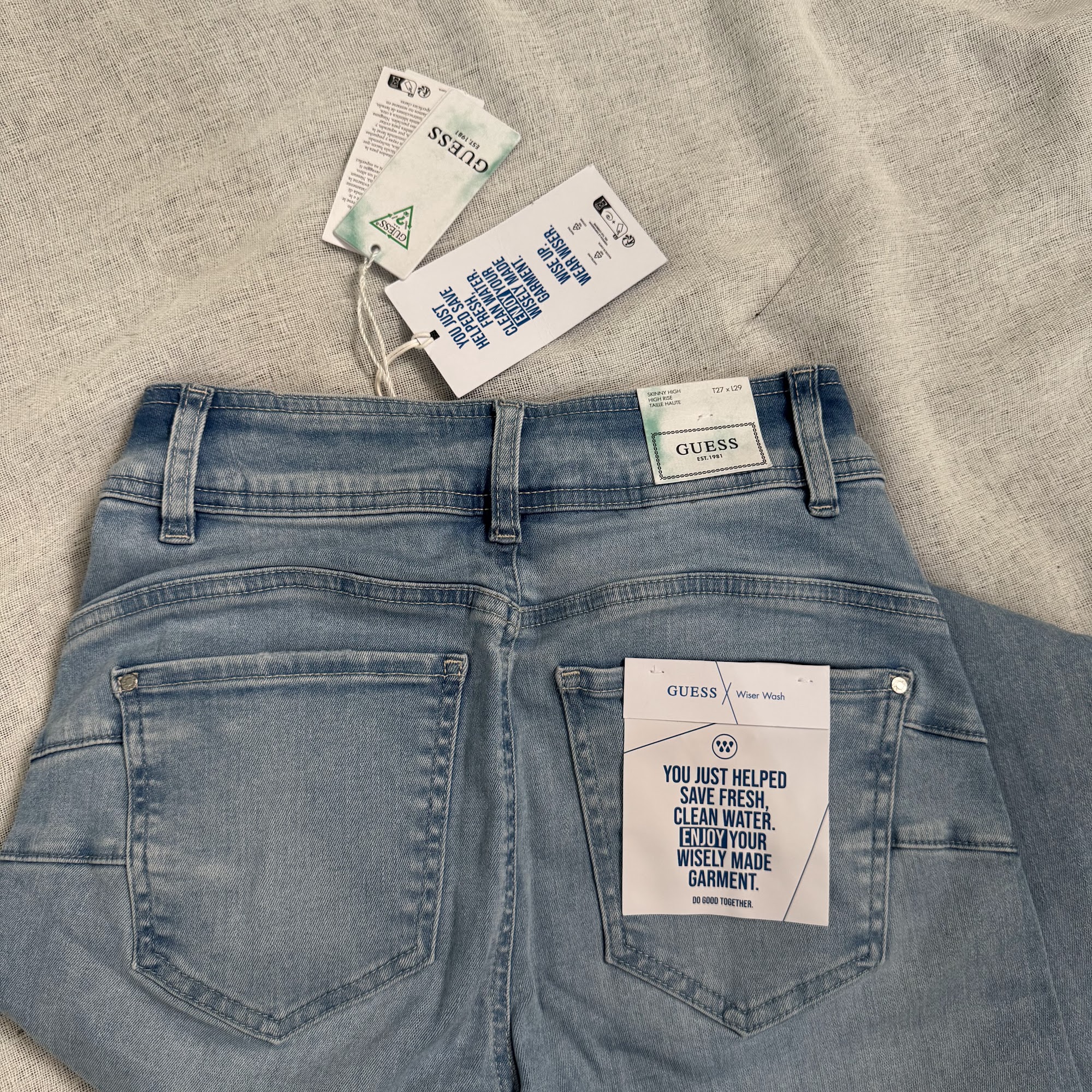 Vaqueros Guess Skinny High – Azul, 27 (tara) image 3