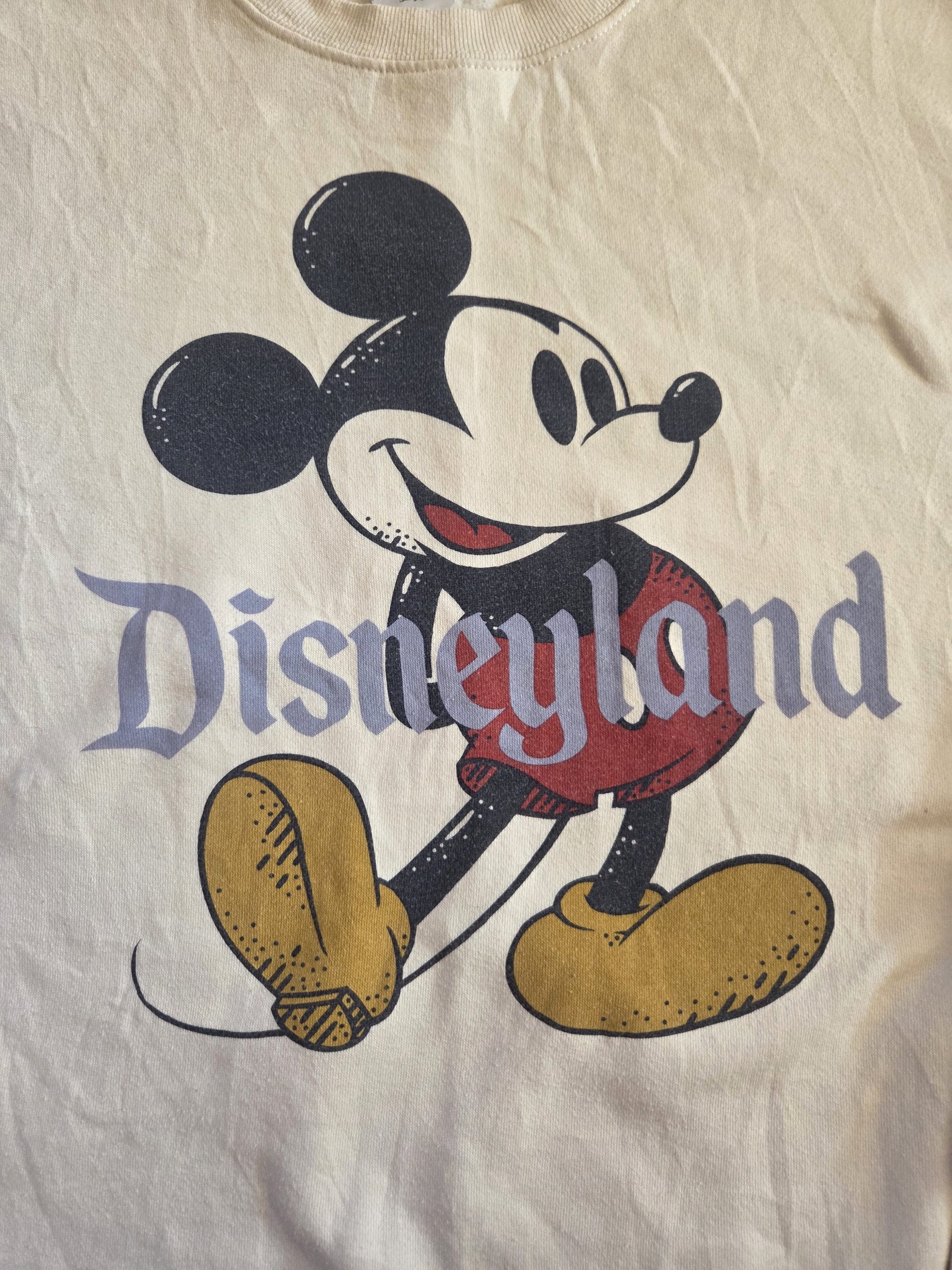 Official Disney Disneyland Mickey Mouse Cream Sweatshirt Size XL image 6