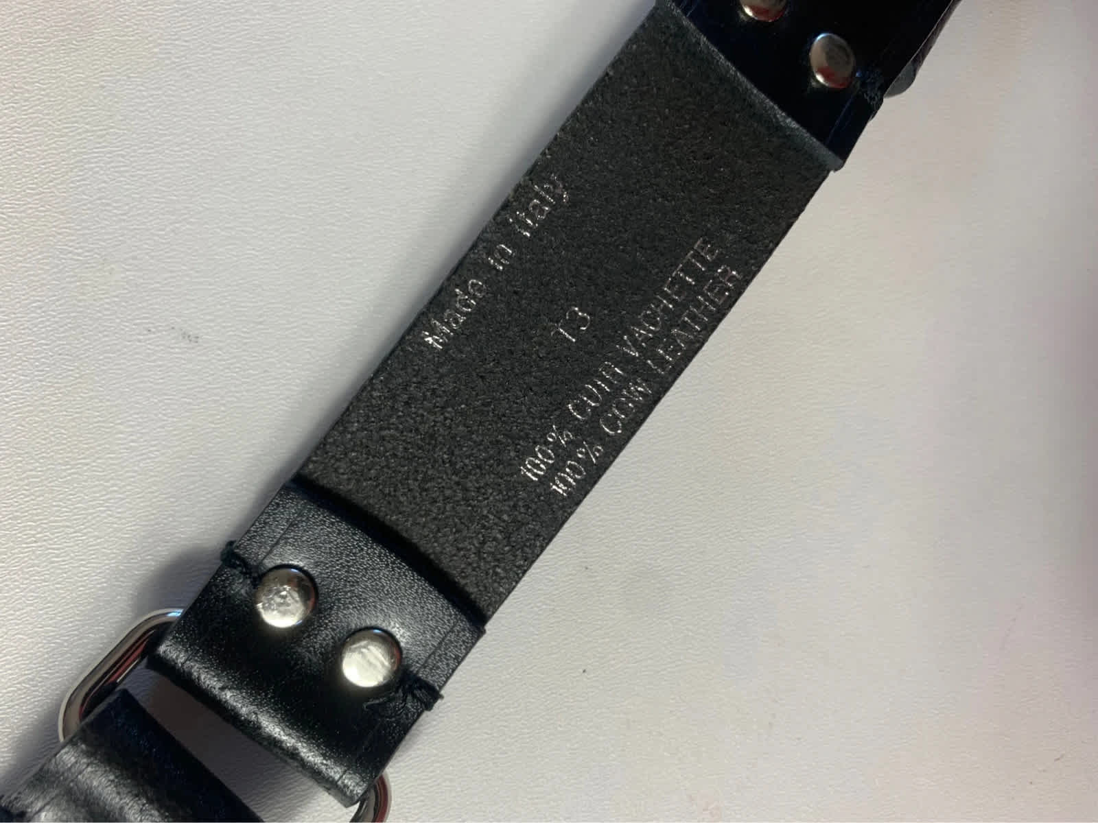 Ceinture noire sandro en cuir vachette 100% cloutée - taille L image 5