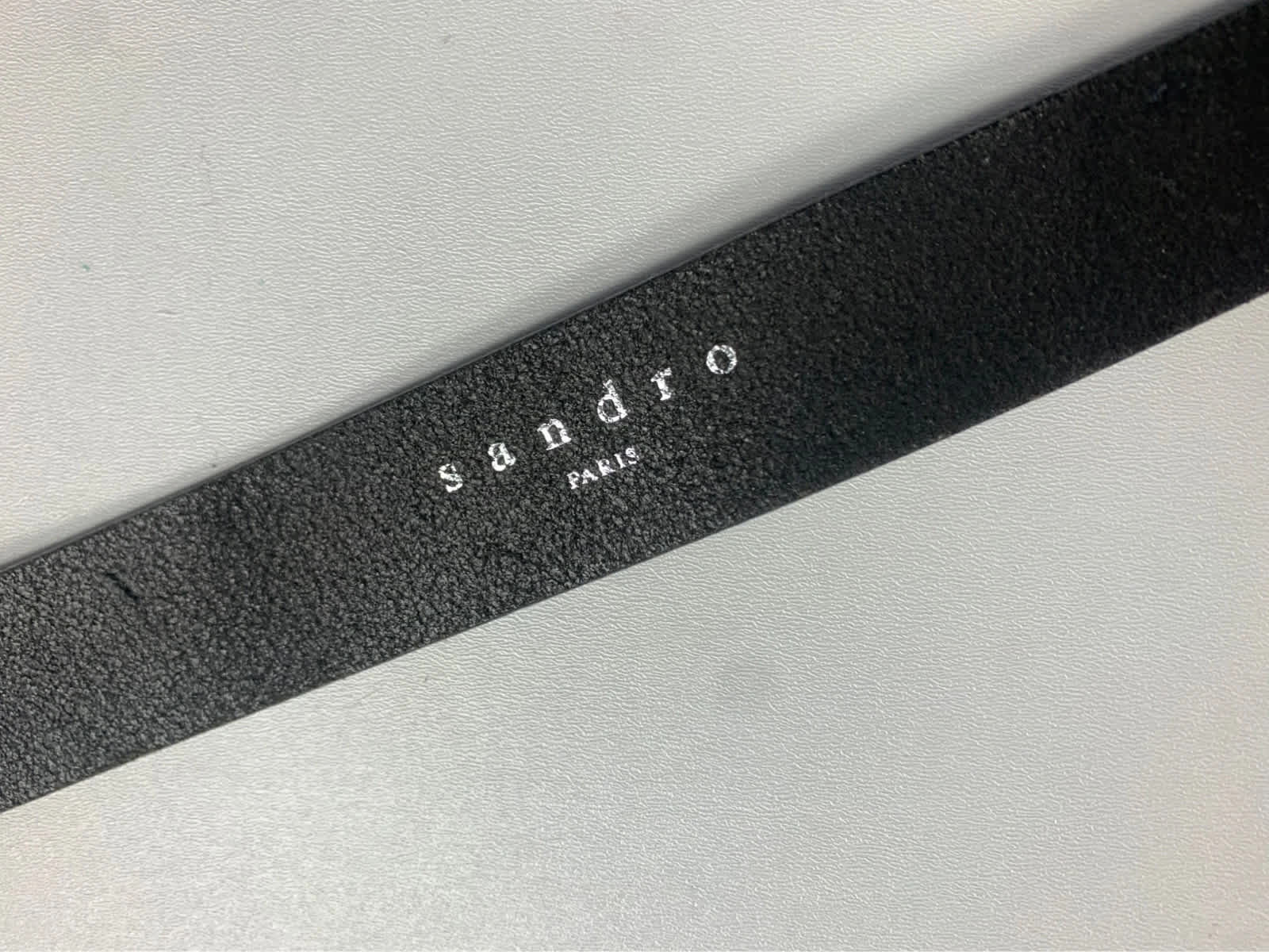 Ceinture noire sandro en cuir vachette 100% cloutée - taille L image 6