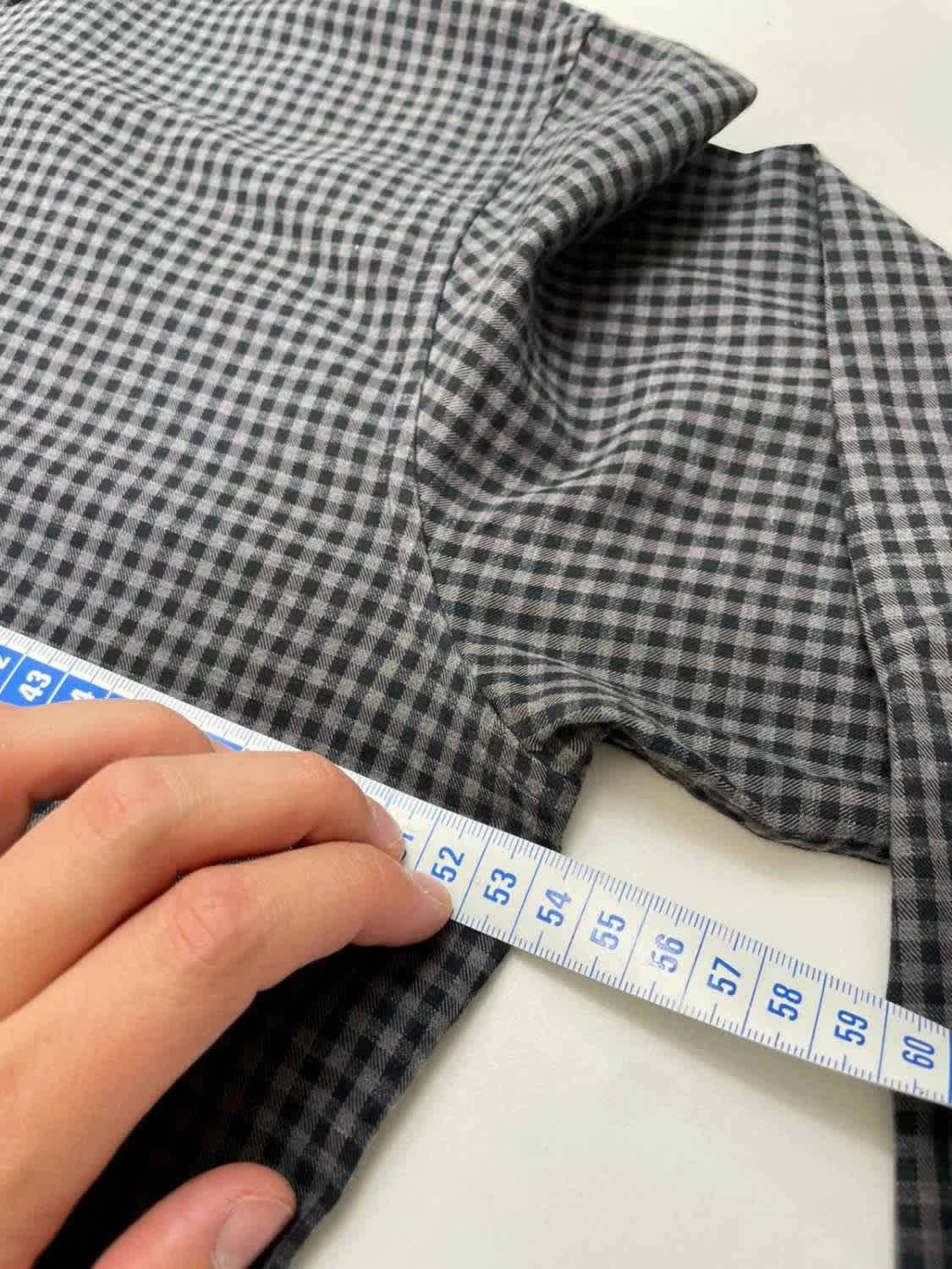 Sandro Paris Chemise Gris & Noir Gingham Manches Longues - taille L image 9