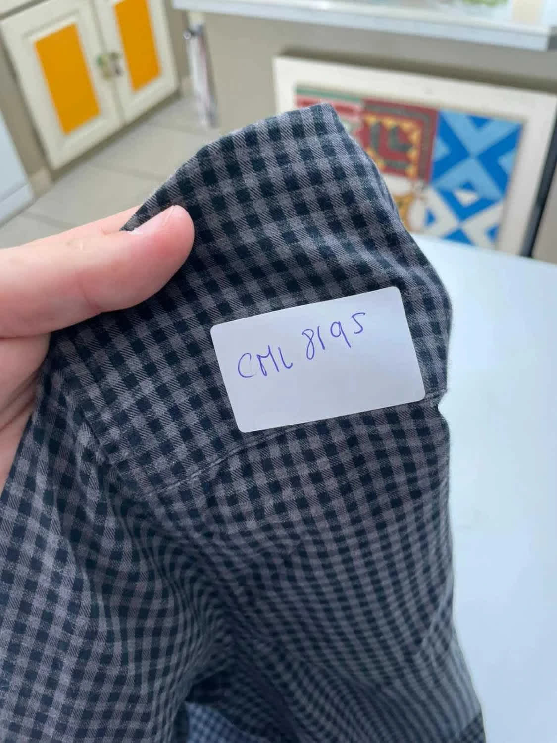 Sandro Paris Chemise Gris & Noir Gingham Manches Longues - taille L image 10