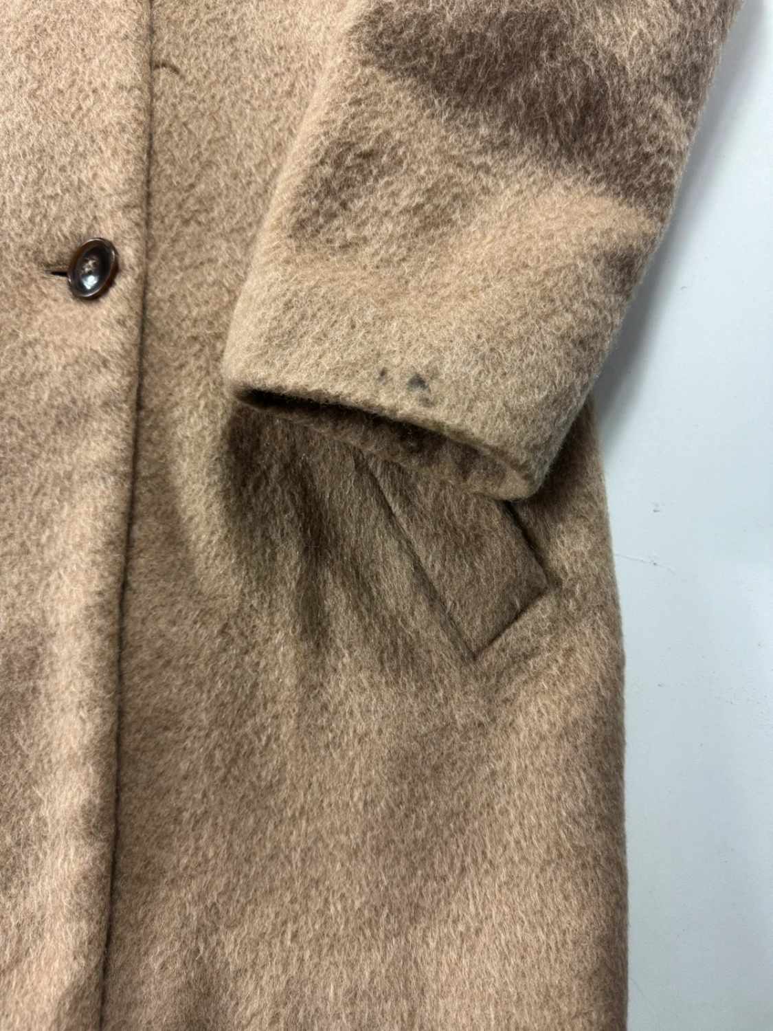 Manteau double boutonnage camel à manches longues - taille M image 4