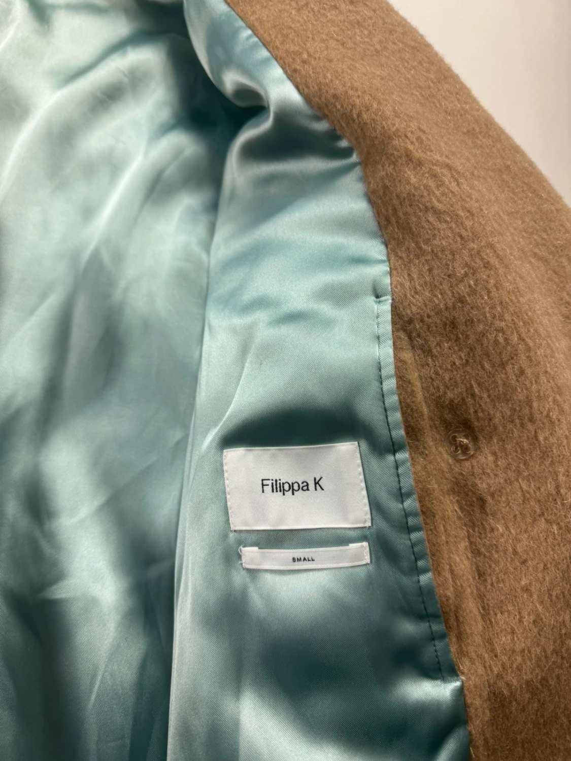 Manteau double boutonnage camel à manches longues - taille M image 6
