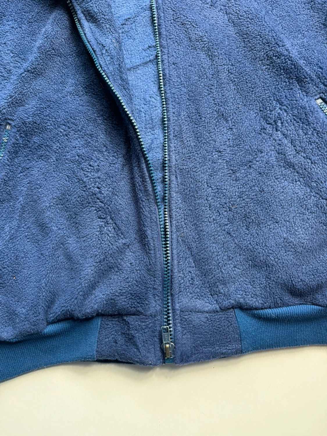 Patagonia Bleu Marine Veste Polaire Zippée Manches Longues - taille Large image 5
