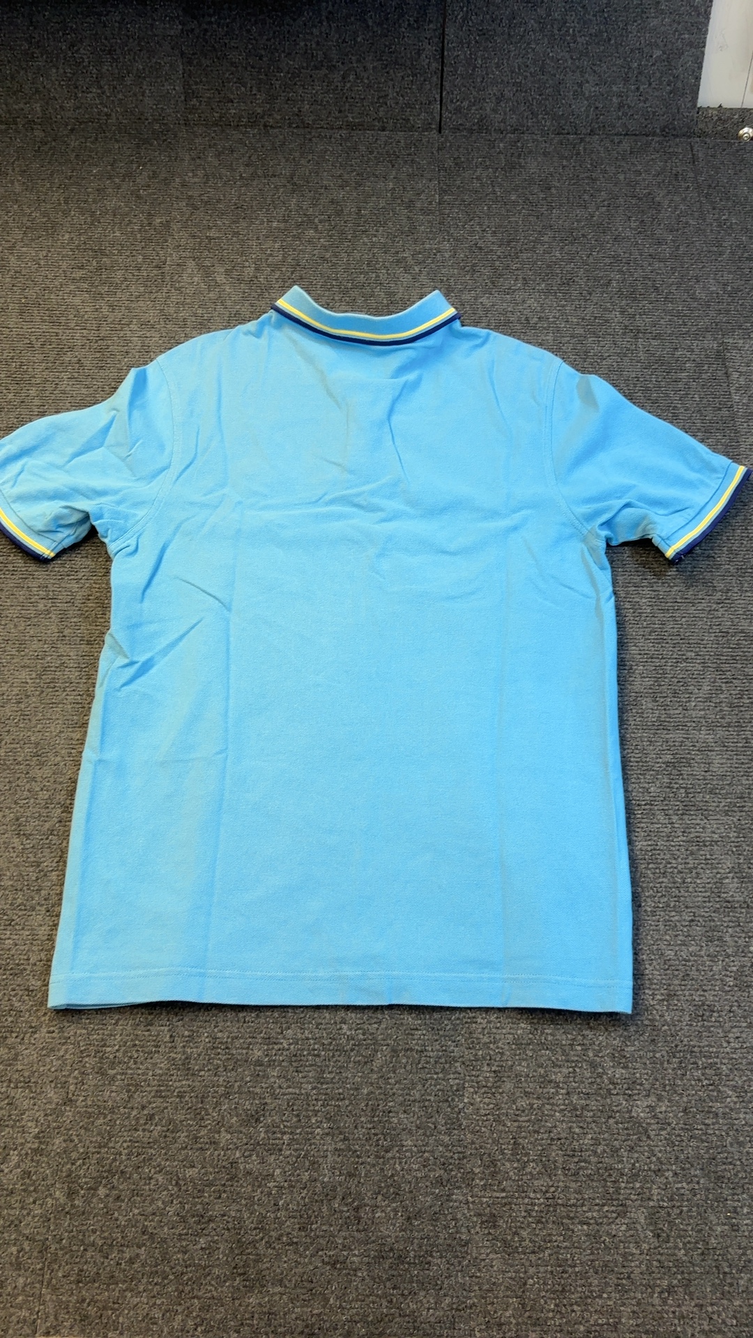 Fred Perry Blue Polo Shirt Large Slim Fit 100% Cotton image 4