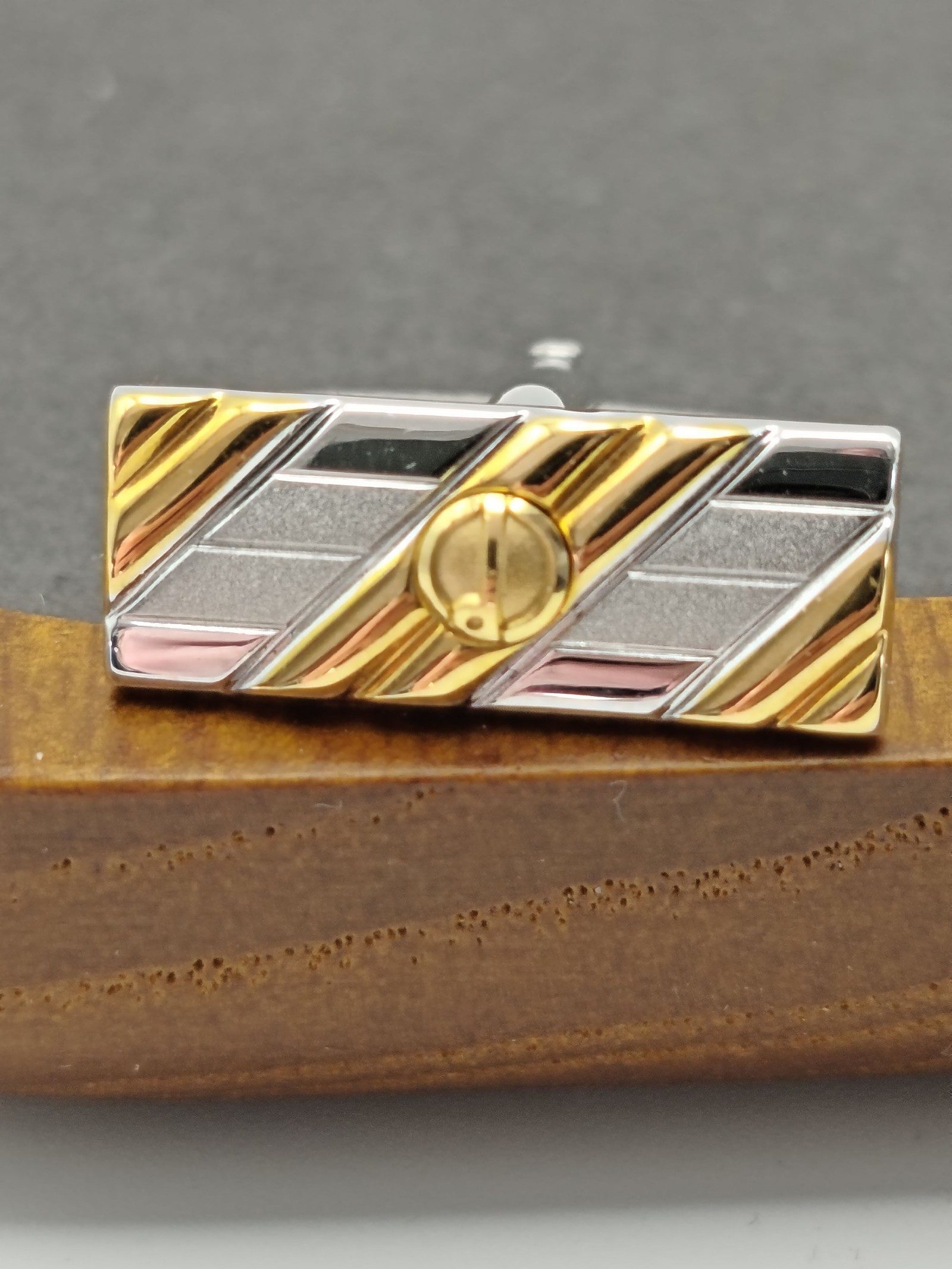Dunhill Silver & Gold Tone Cufflinks & Tie Clip Set Men One Size image 6