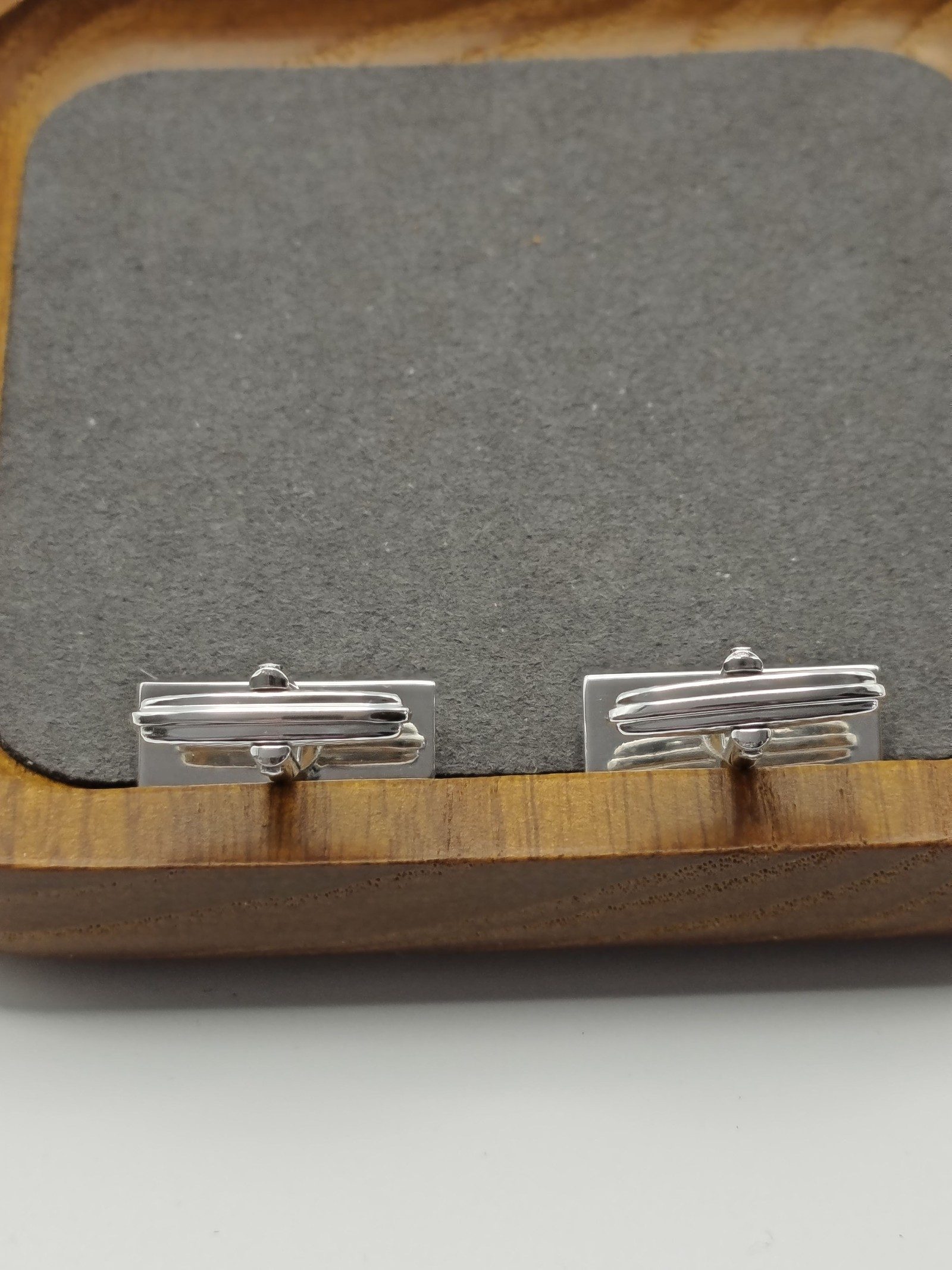 Dunhill Silver & Gold Tone Cufflinks & Tie Clip Set Men One Size image 8