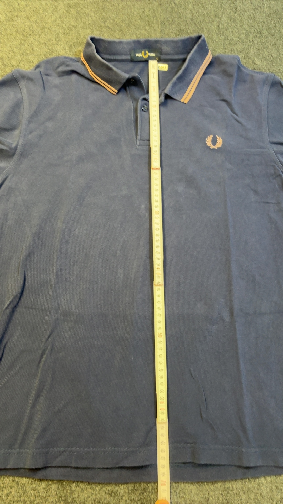 Fred Perry Navy & Pink Polo Shirt Large Embroidered Logo image 7