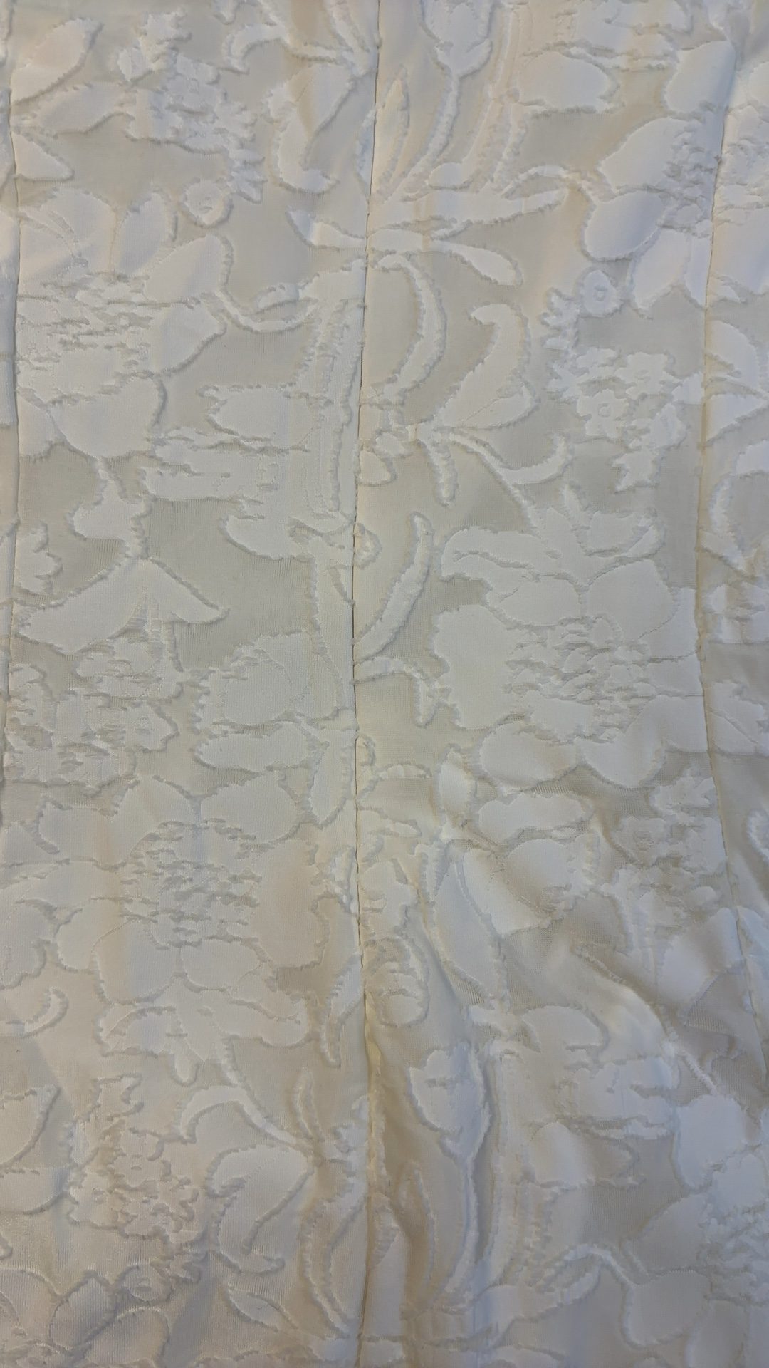 Shein Women's Off White Floral Jacquard Dress Large Like new Never Worn image 2