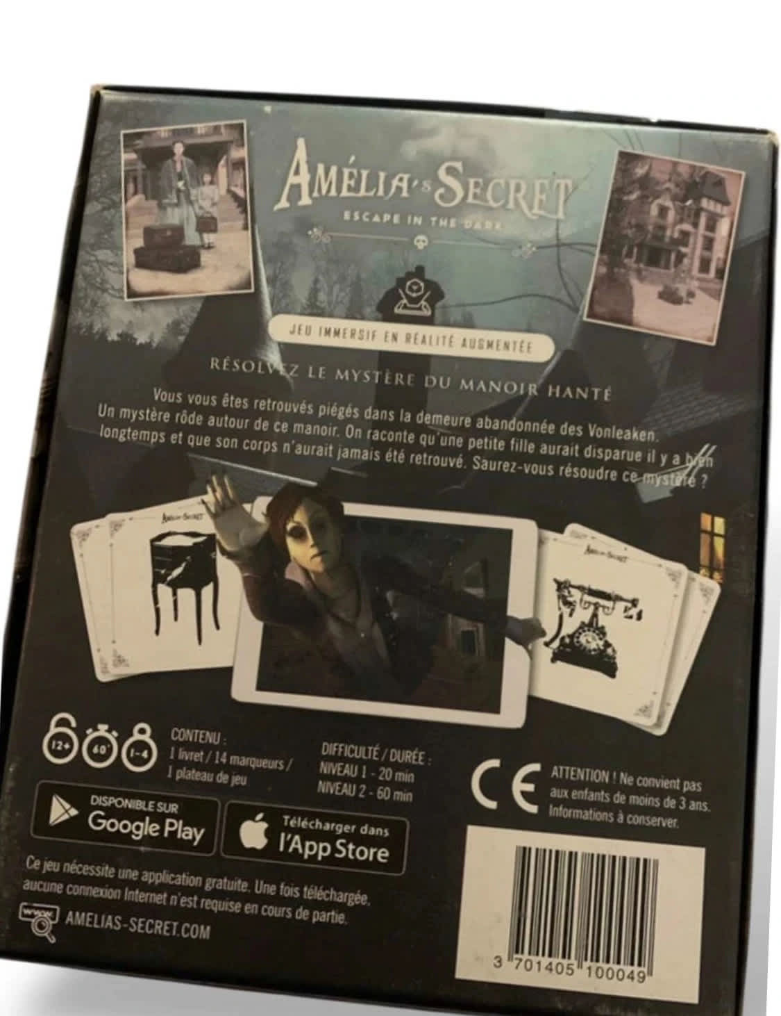 Amélia's Secret – Escape in the Dark – Jeu de société AR 1-4 joueurs image 2