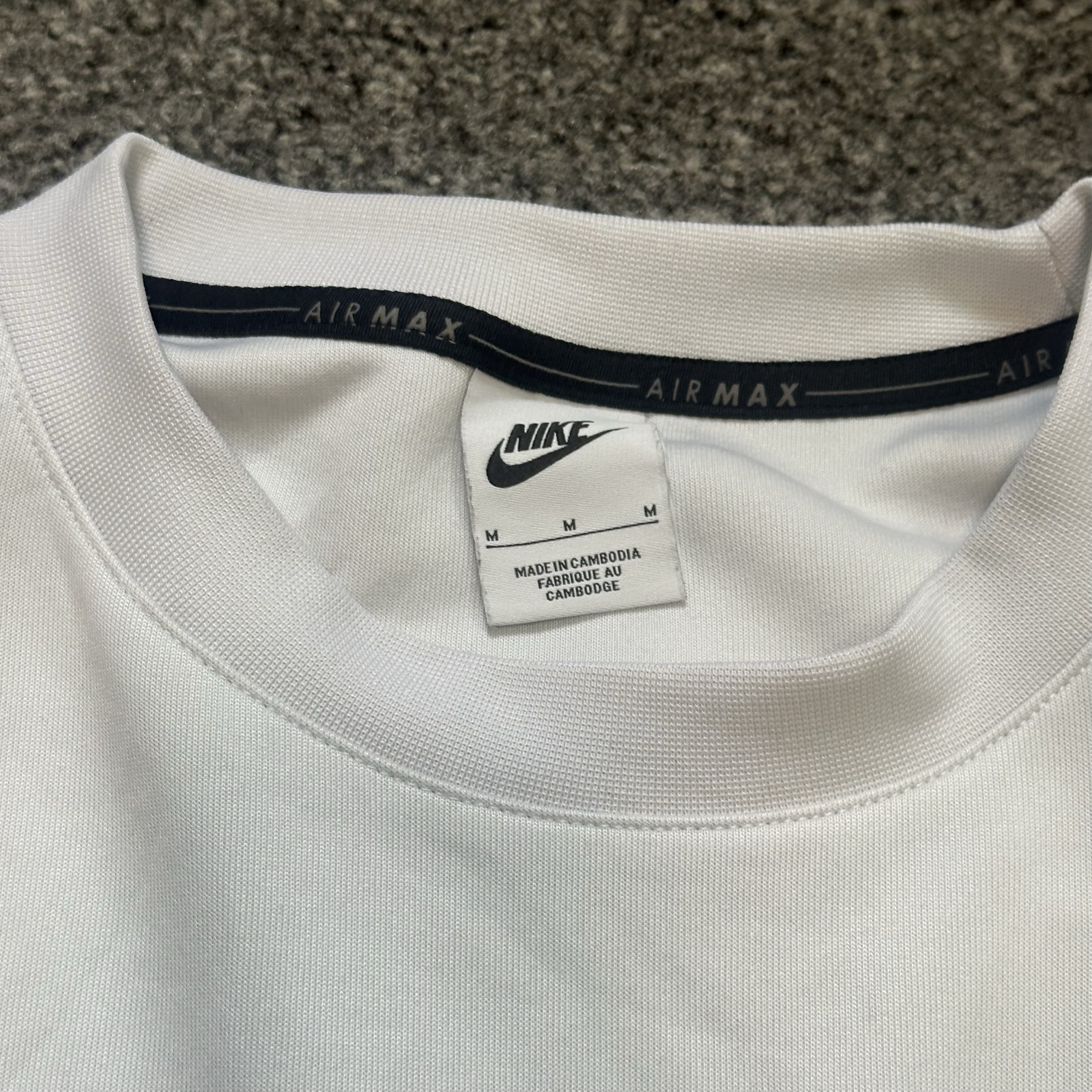 Nike White Air Max Graphic Sweatshirt Medium Casual Streetwear image 3