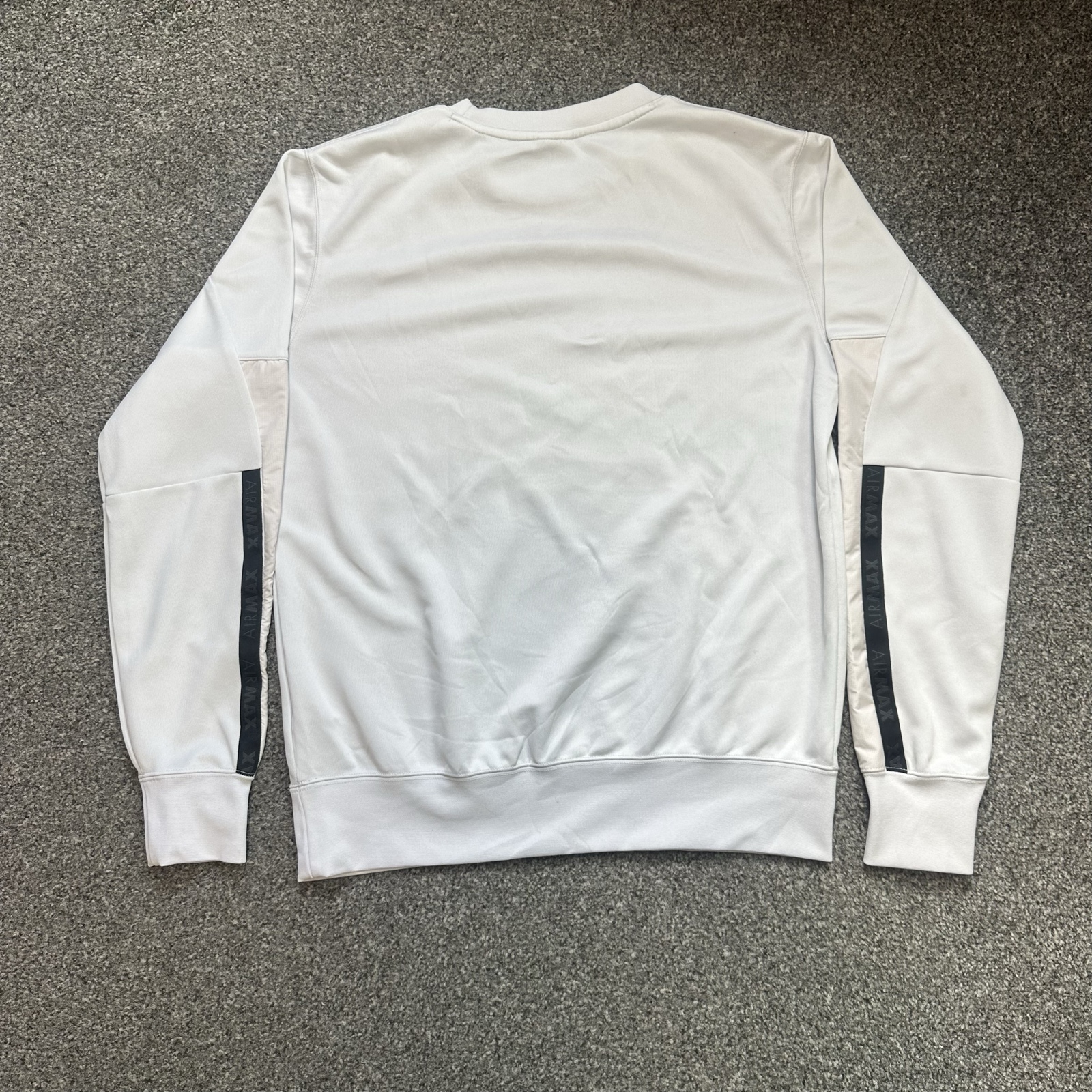 Nike White Air Max Graphic Sweatshirt Medium Casual Streetwear image 4