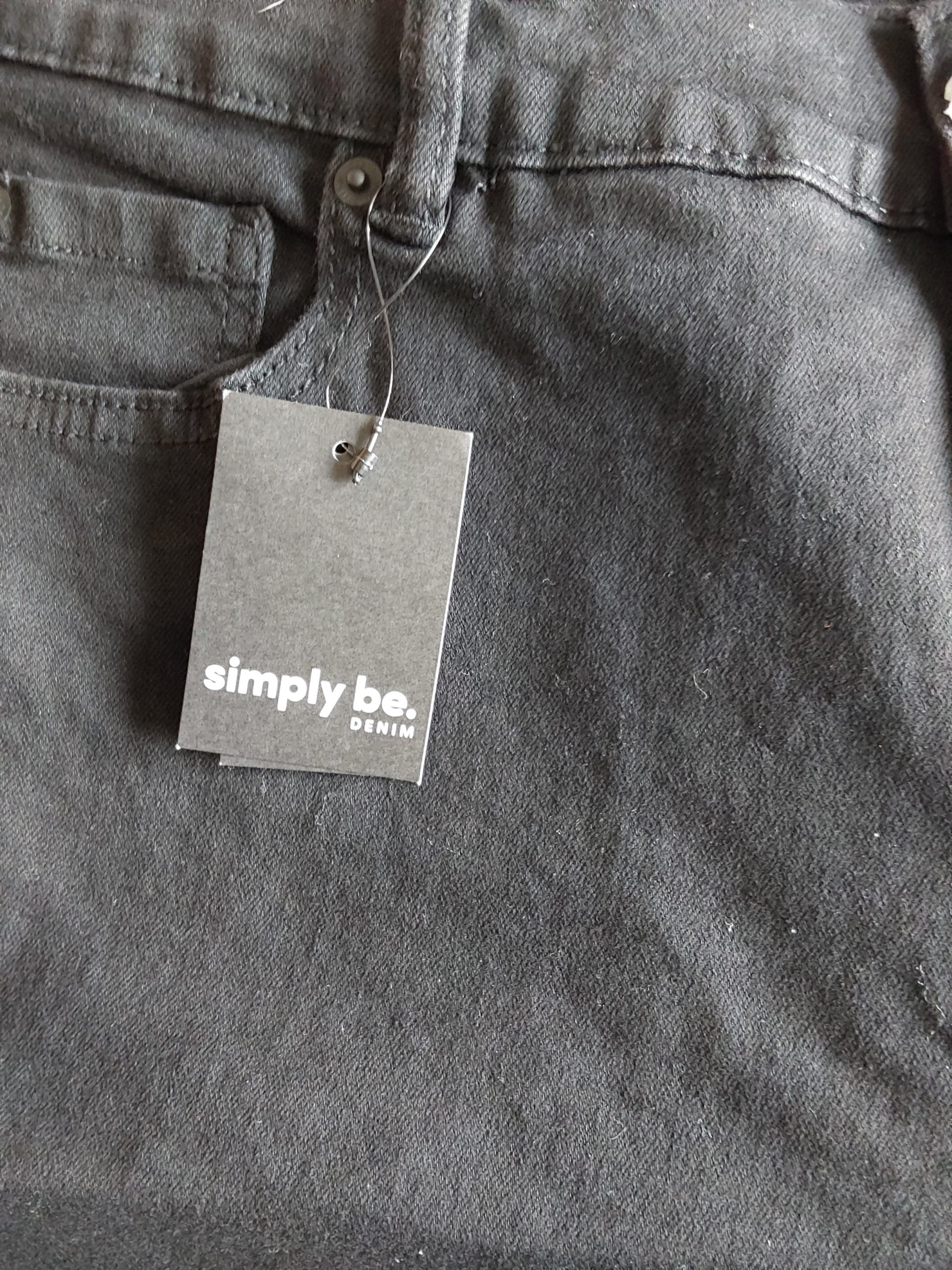 Simply Be Black Skinny Jeans UK 18 New With Tags Ladies Womans image 4