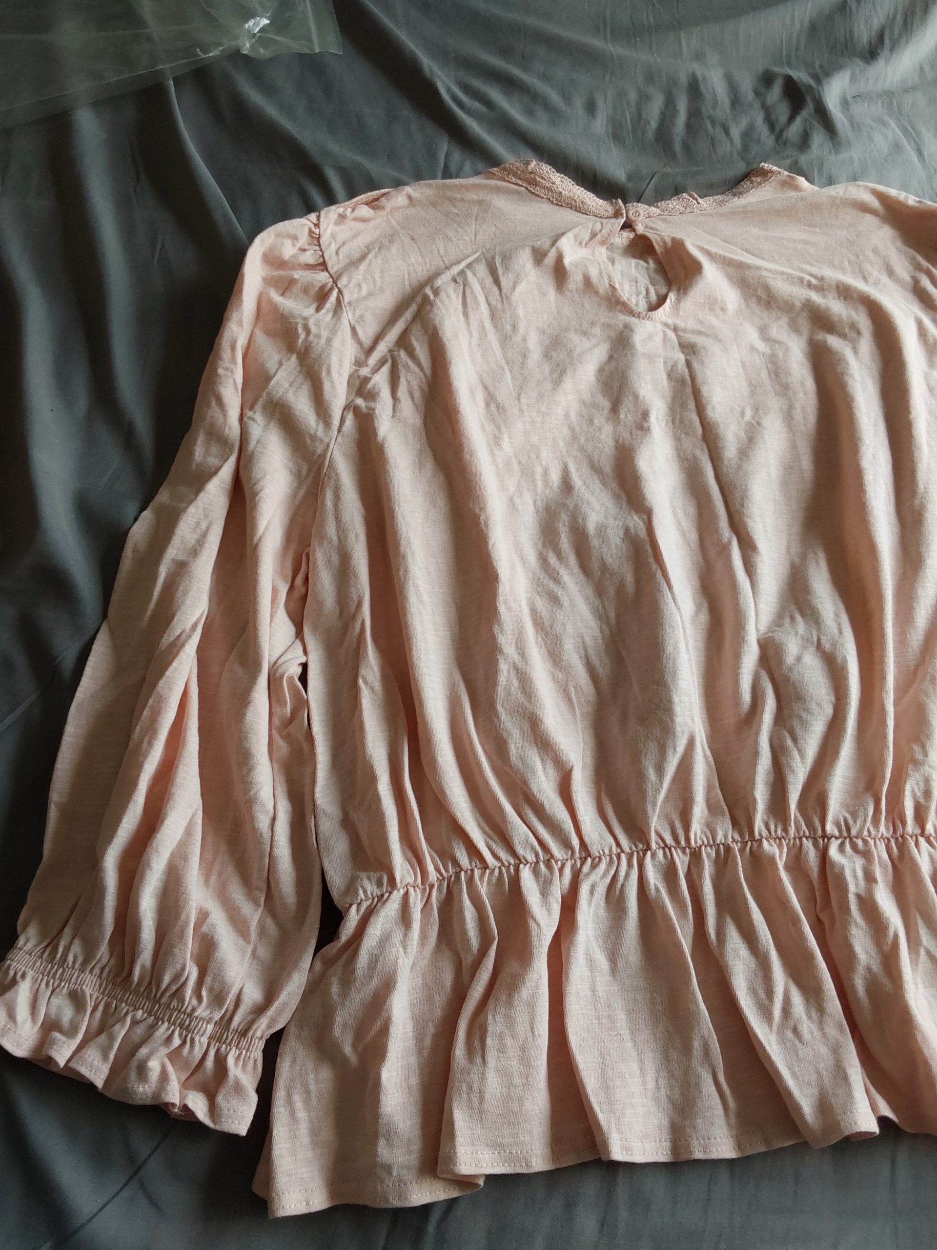 Dorothy Perkins Peach Cotton Lace Detail Blouse UK 20 Ladies BNWT image 7