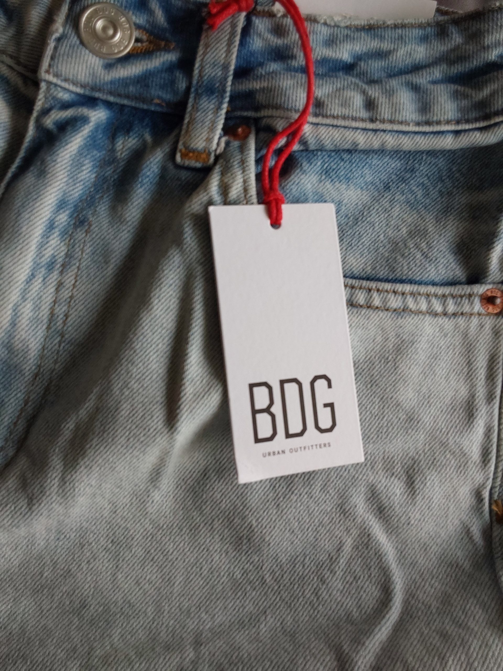 BDG Urban Outfitters Light Blue Denim Mom Jeans W26 L34 New RRP £55 image 2